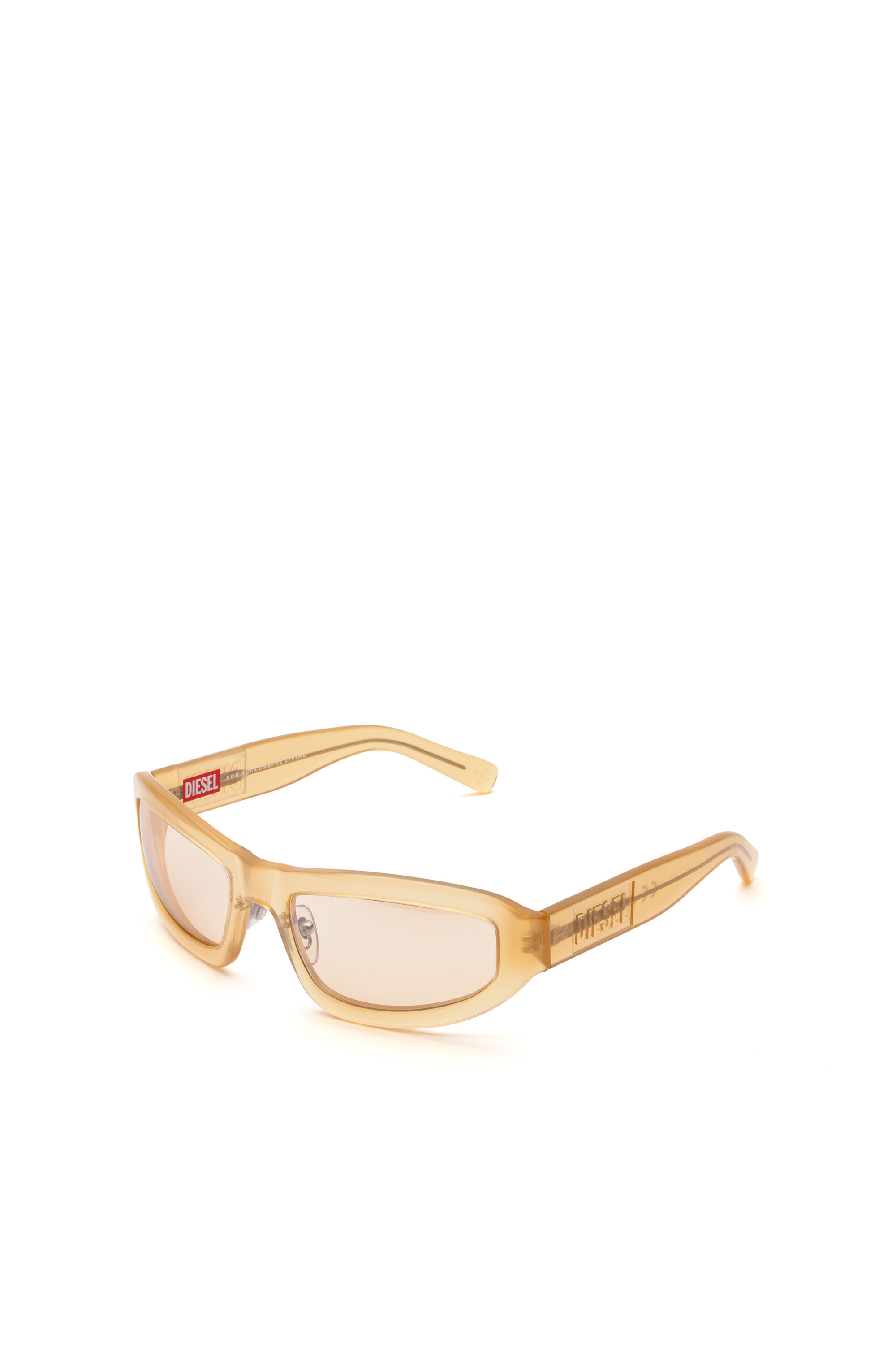 Diesel - DM0363, Unisex's Wraparound sports-aesthetics sunglasses in ヌードカラー - 2