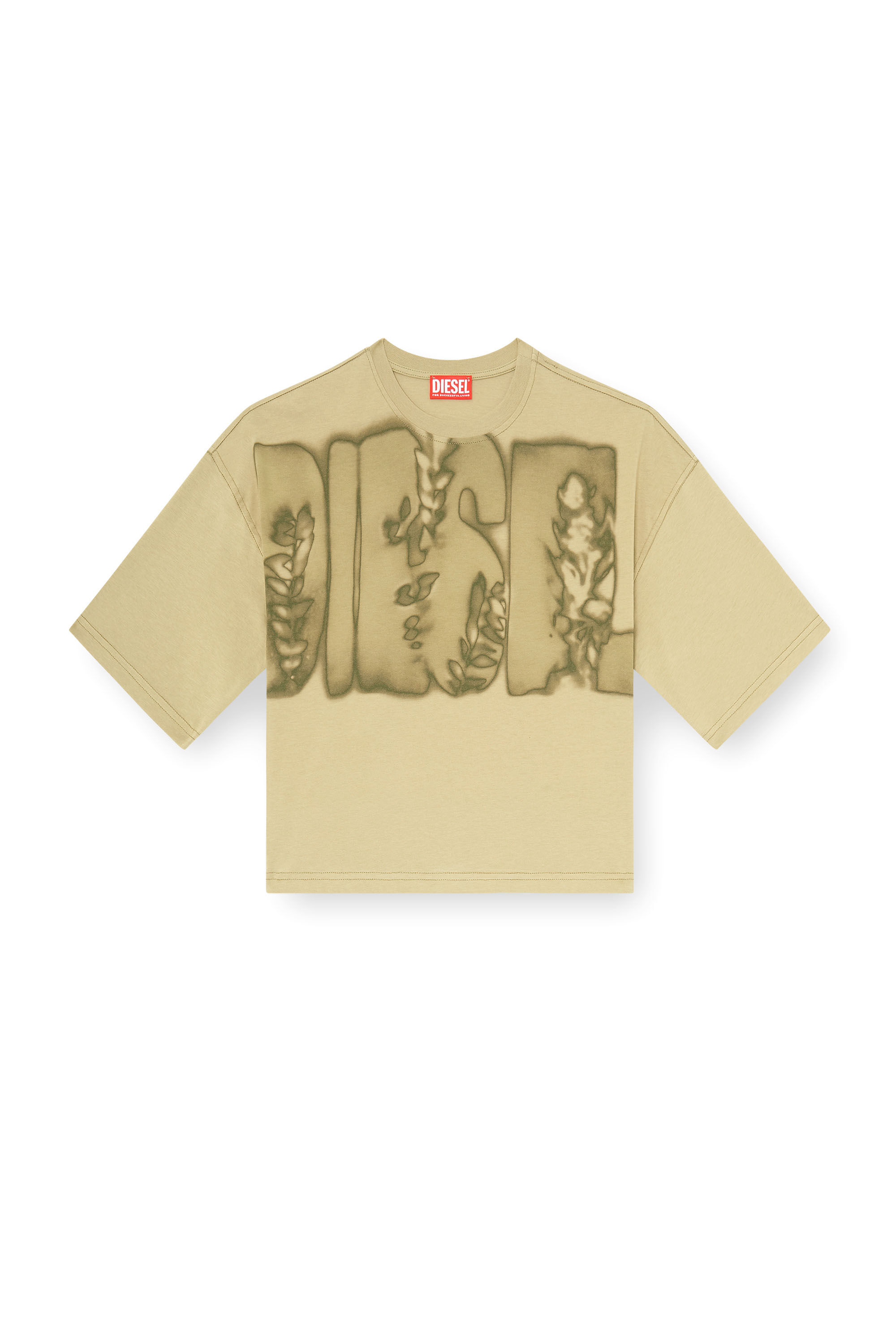 Diesel - T-CROPYN-AA1, Female's Tシャツ in グリーン - 2