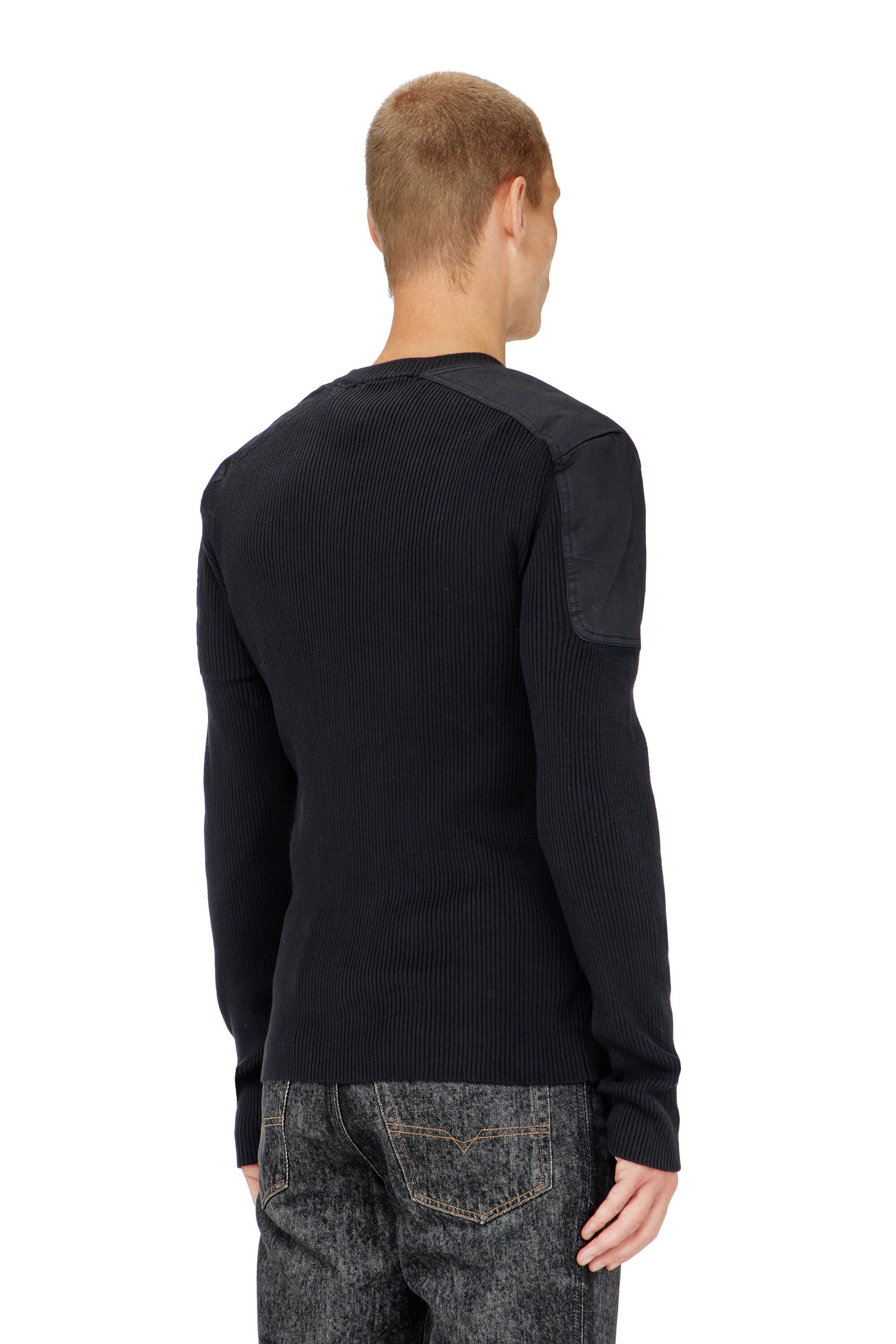 Diesel - K-MARTIN, Male's プルオーバーニット in ブラック - 5