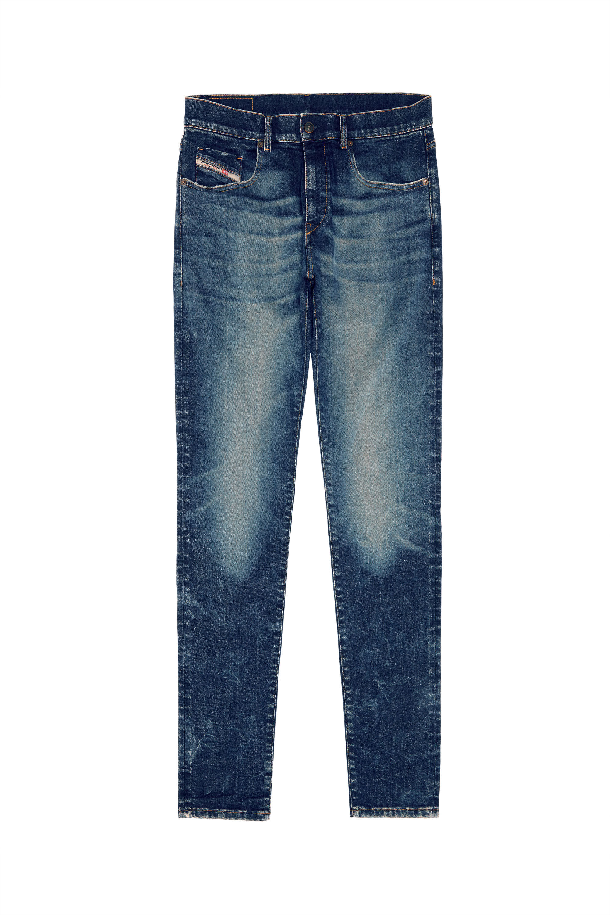 Diesel - 2019 D-Strukt 09C73 Slim Jeans, ダークブルー - Image 2