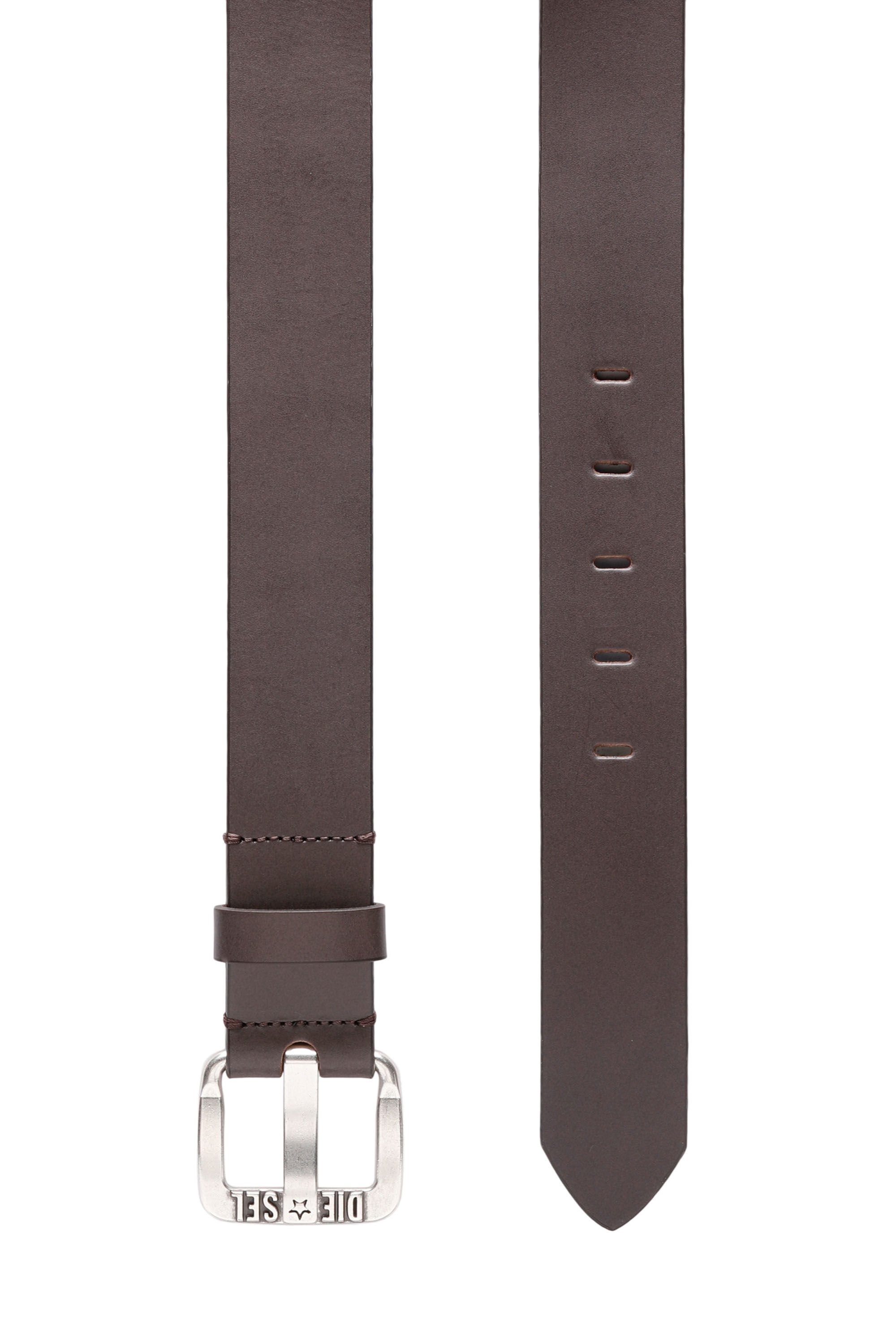Diesel - B-STAR II, Male's レザーベルト in ダークブラウン - 3