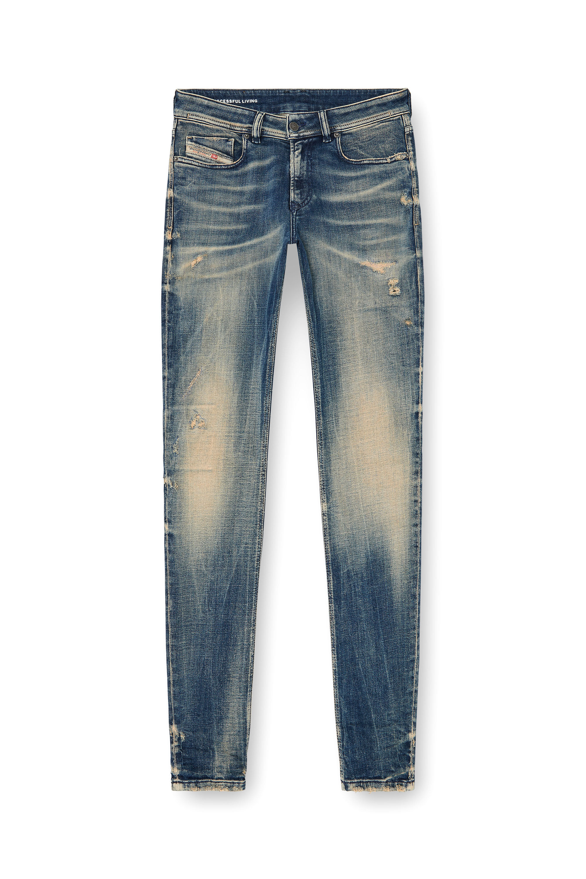 Diesel - Male's Skinny Jeans 1979 Sleenker 09P68, ダークブルー - 6