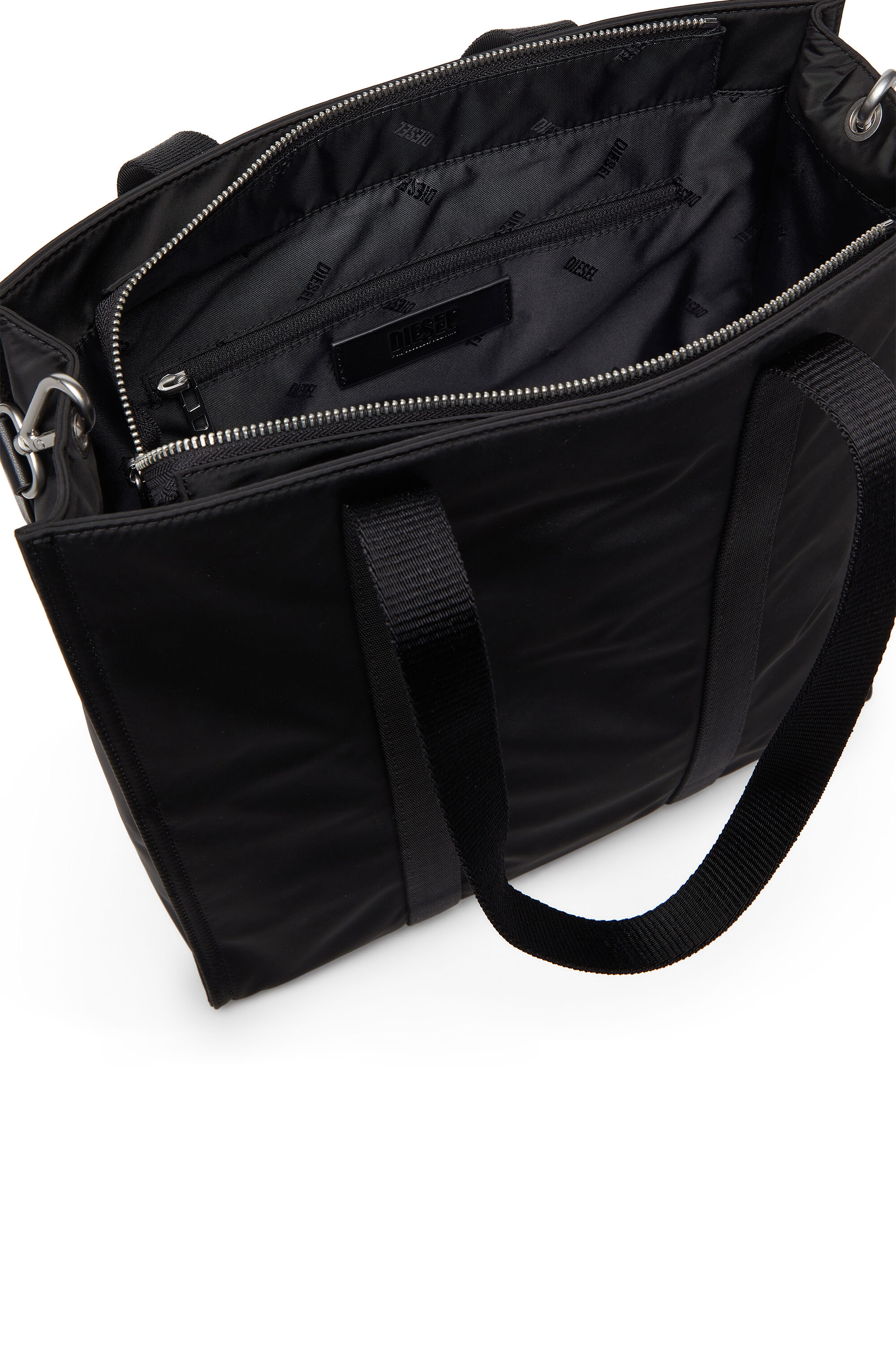 卍丸出品【✨未使用級✨】 DIESEL トートバッグ A4 ブラック MULTI-PKTS TOTE X トートバッグ｜ブラック｜ウィメンズ｜DIESEL