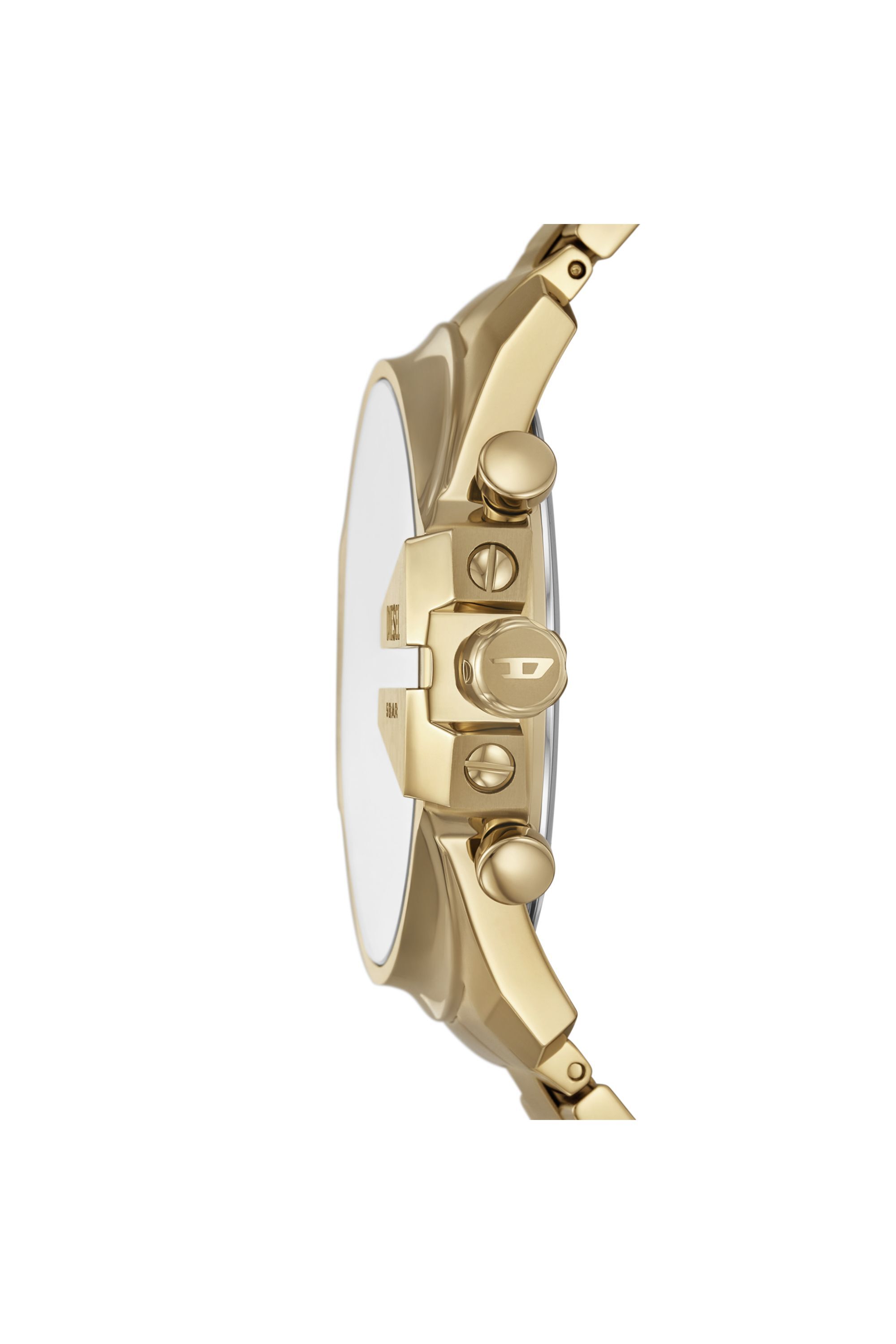 Diesel - DZ4684 WATCH, Male's Mega Chief Slim Stainless Steel Watch in ゴールド - 3