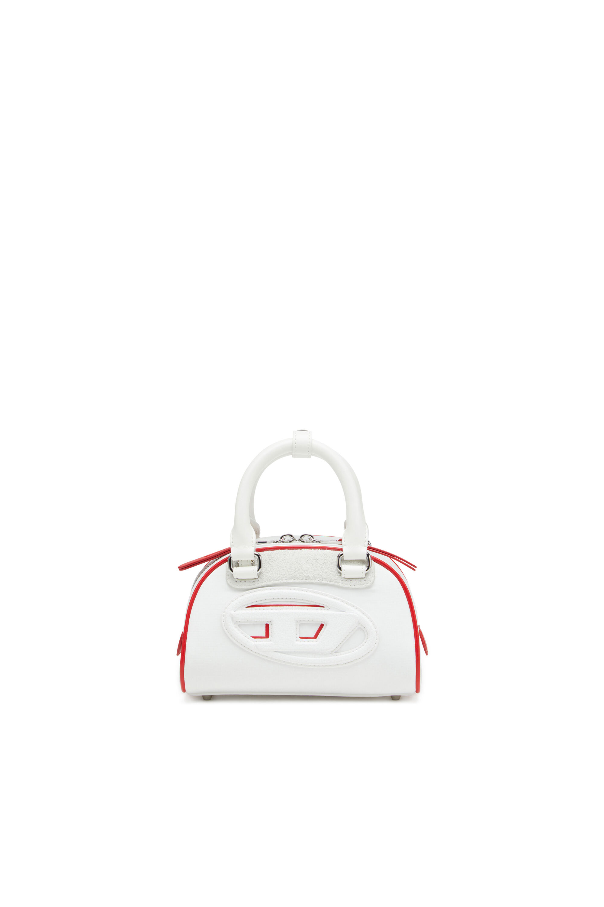 Diesel - 1DR DOME CROSSBODY, Female's Colour-block mini bowling bag in ホワイト - 2