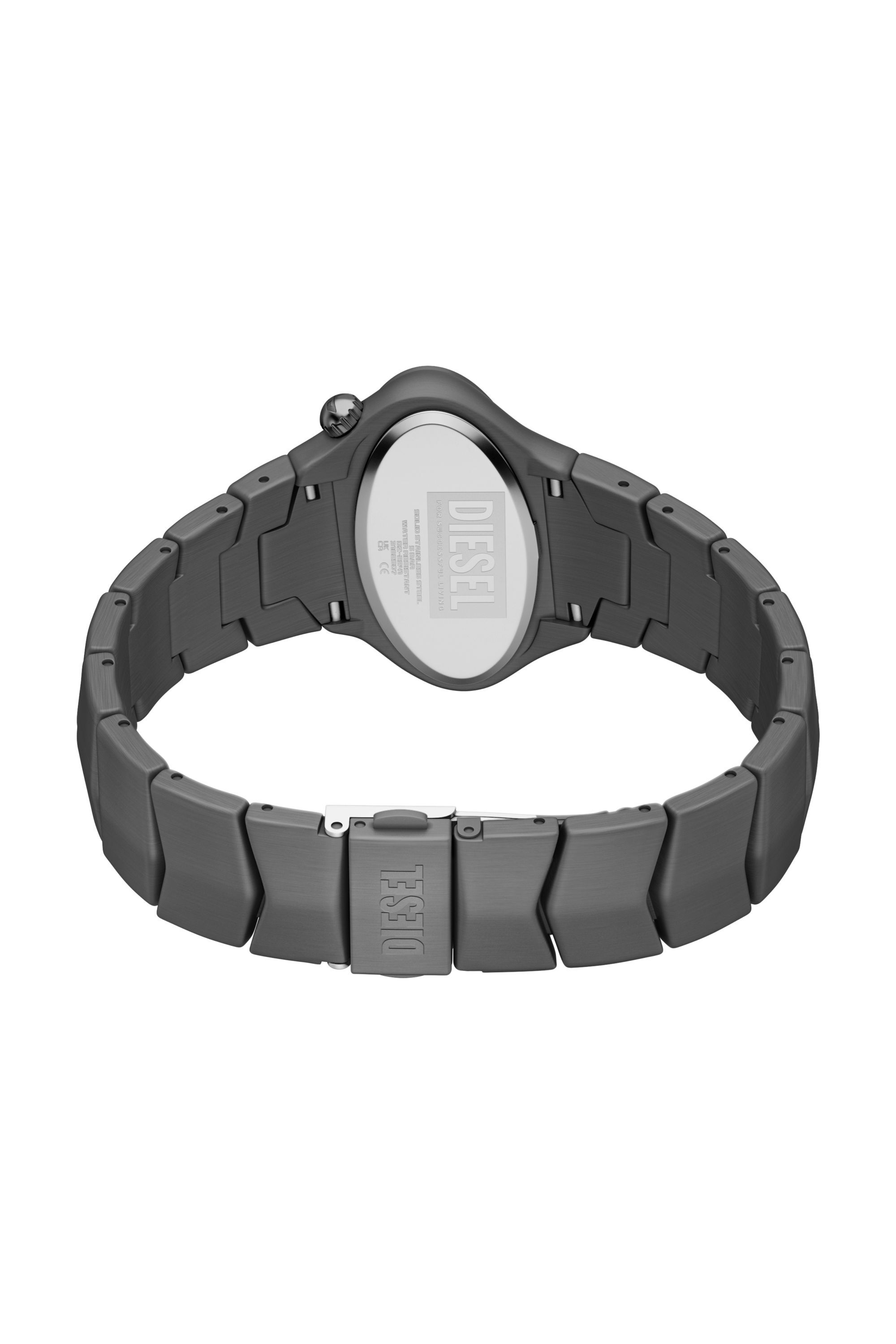 DZ2241 WATCH D-Rush gunmetal stainless steel watch｜グレー｜メンズ