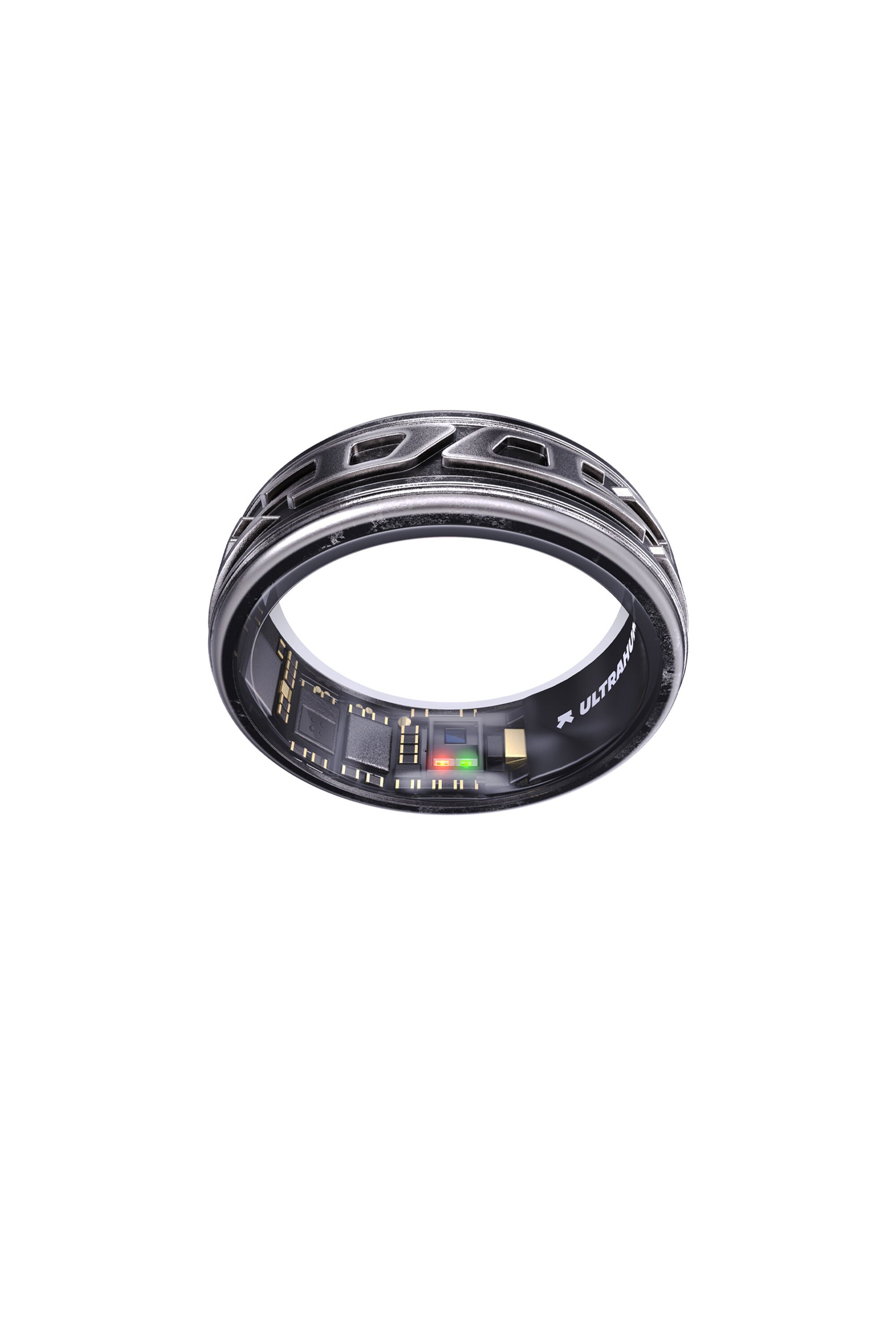 Diesel - SMART RING PHANTOM BLACK- UHRA-DD, Unisex's Smart ring in distressed black in ブラック - 1