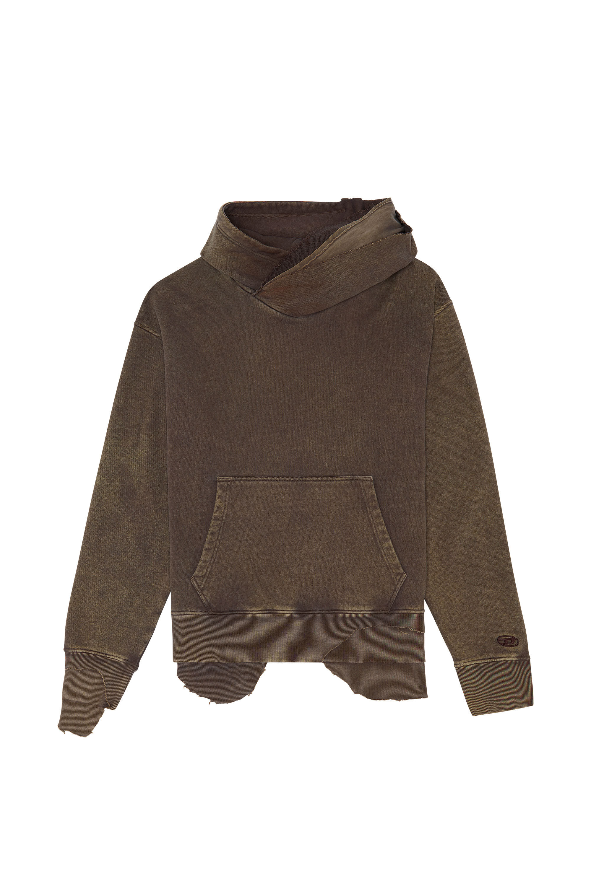 Diesel - S-TOPPER, Male's パーカー スウェット リラックスフィット in Brown - 2