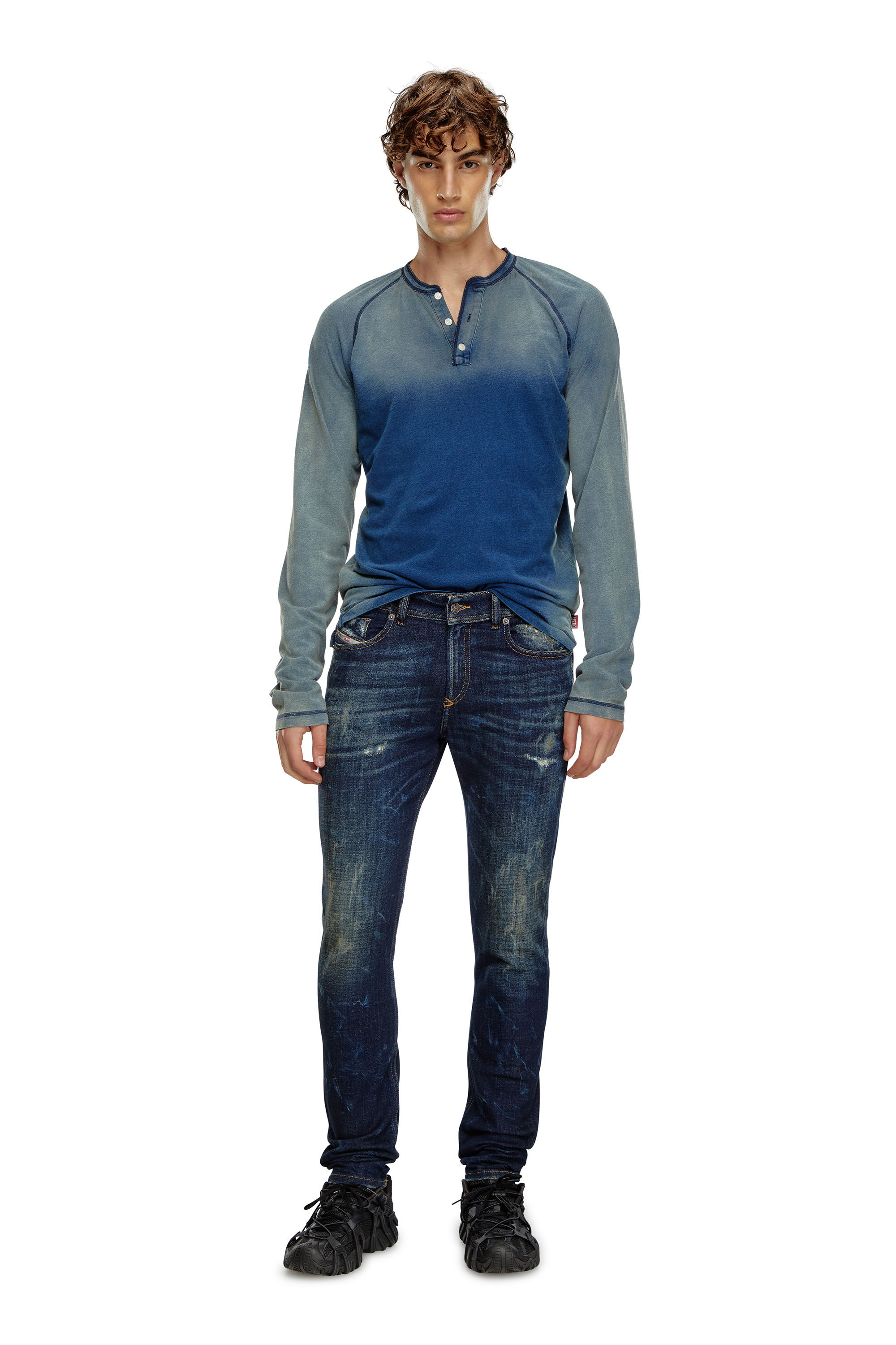 Diesel - Male's Skinny Jeans 1979 Sleenker 09J26, ダークブルー - 1