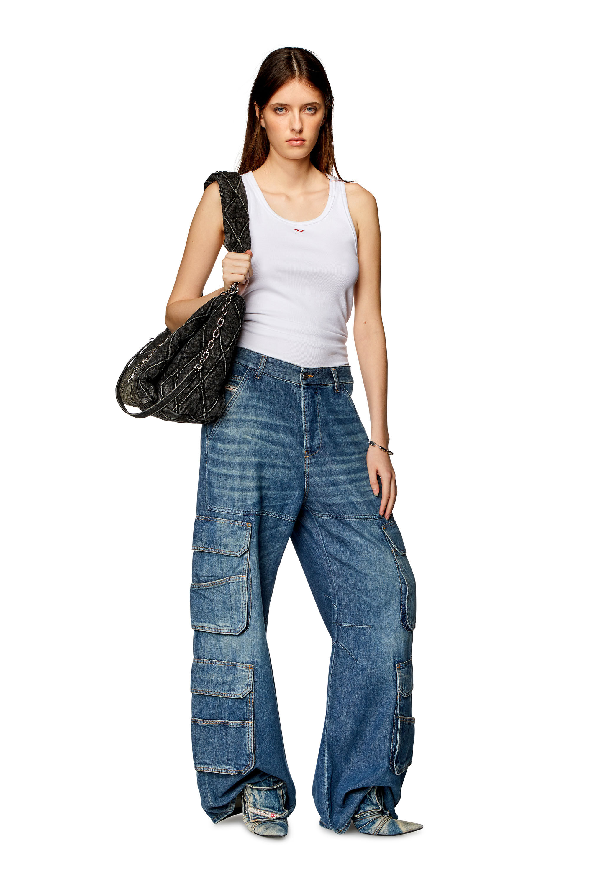 Diesel - Female's Relaxed Jeans 1996 D-Sire 0NJAN, ライトブルー - 1