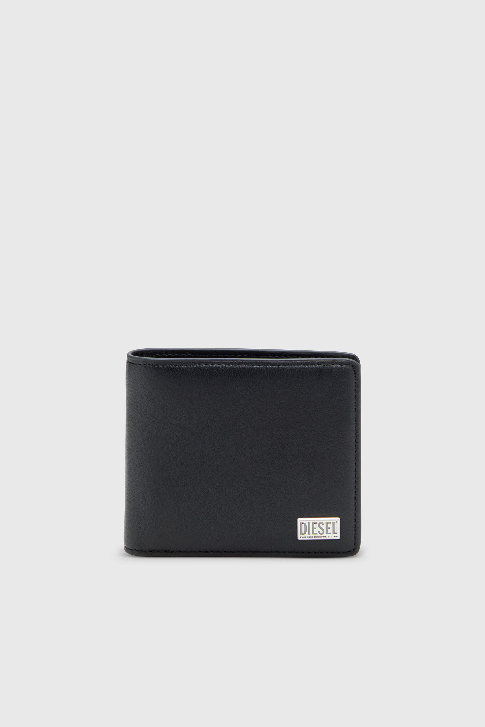 Diesel - BISCOTTO BI FOLD COIN S 3D, Male's 二つ折りウォレット in ブラック - 1