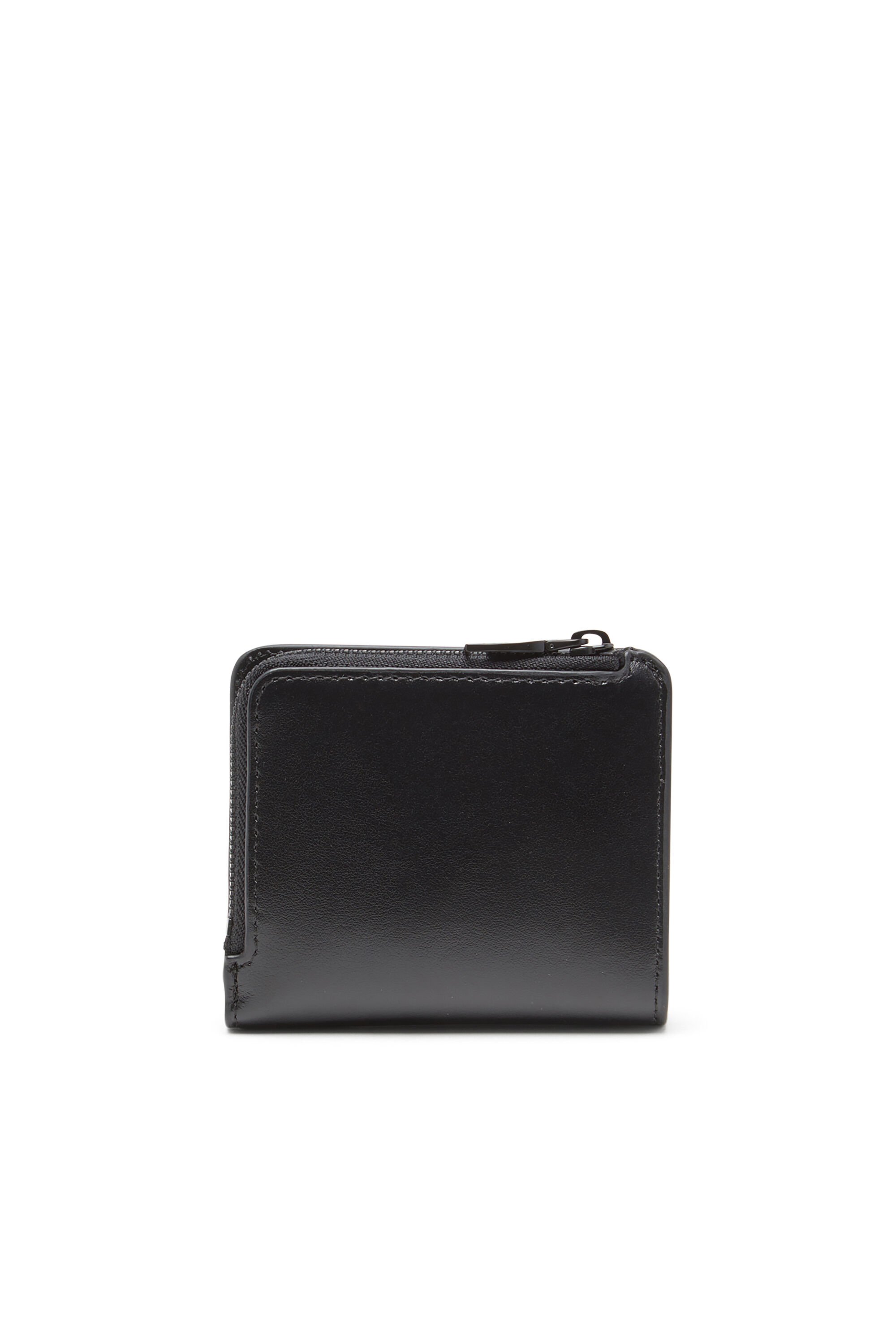 Diesel - HOLI -D BI FOLD ZIP L, Male's Zipped leather card holder in ブラック - 2