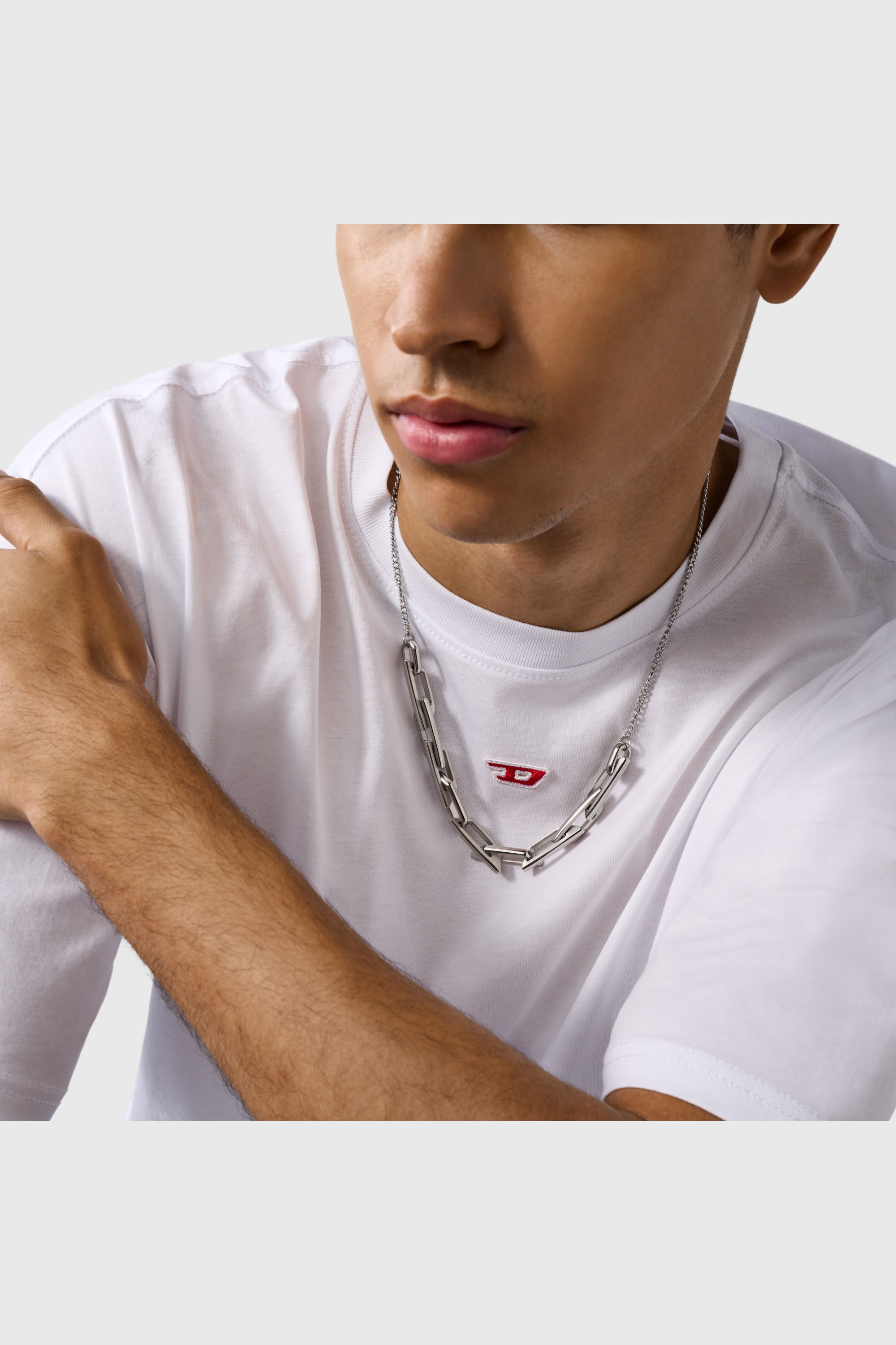 DX1578040 JEWEL ネックレス｜シルバー｜ウィメンズ｜DIESEL