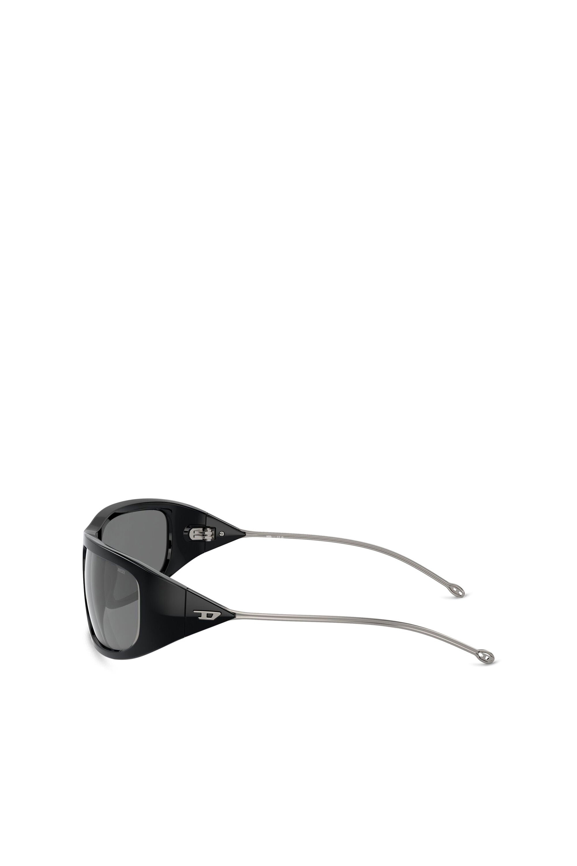 Diesel - 0DL3001 SIZE 61, Unisex's サングラス in ブラック/フラッシュミラー - 2