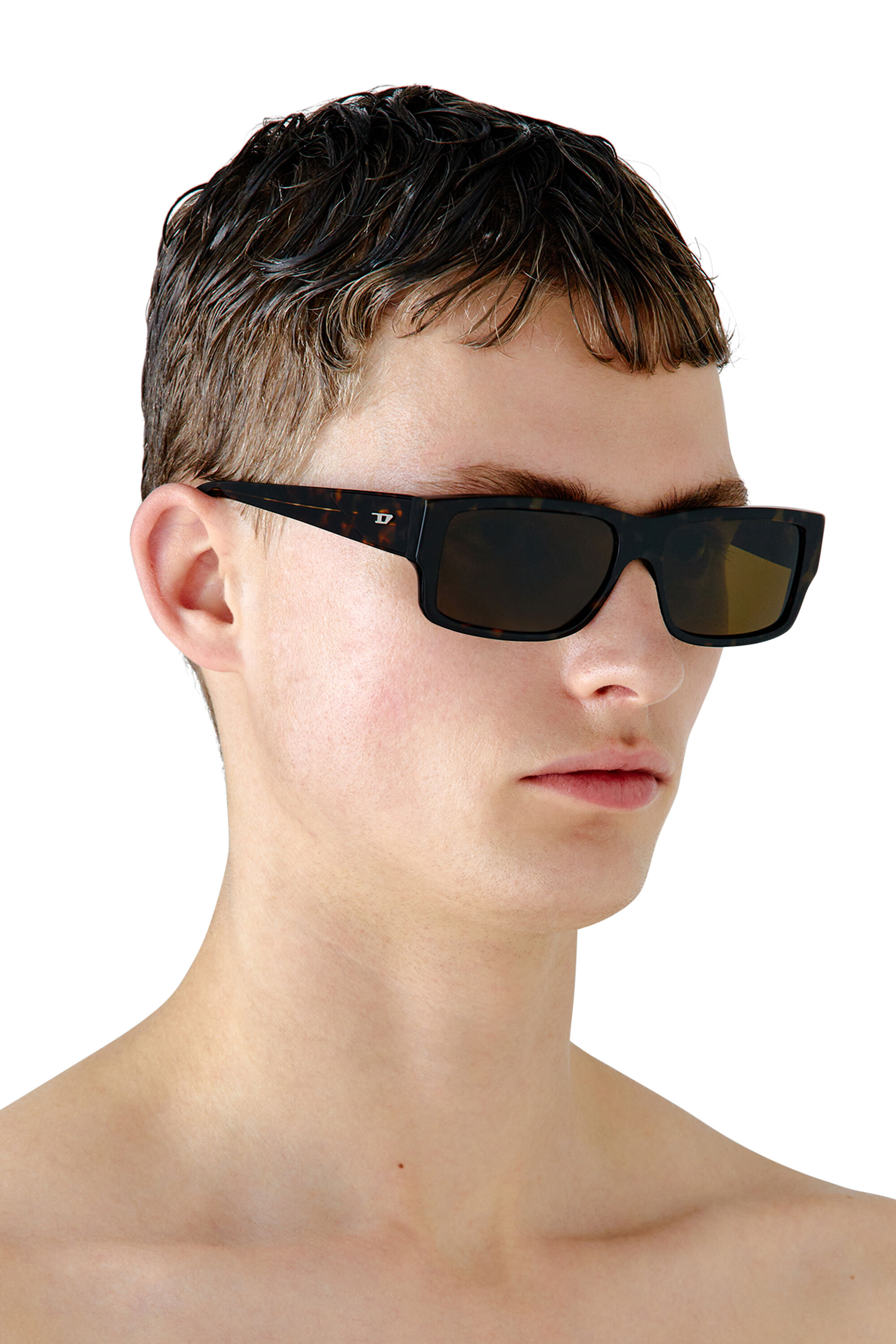 Diesel - 0DL2003 SIZE 57, Male's Rectangle sunglasses in Brown - 4