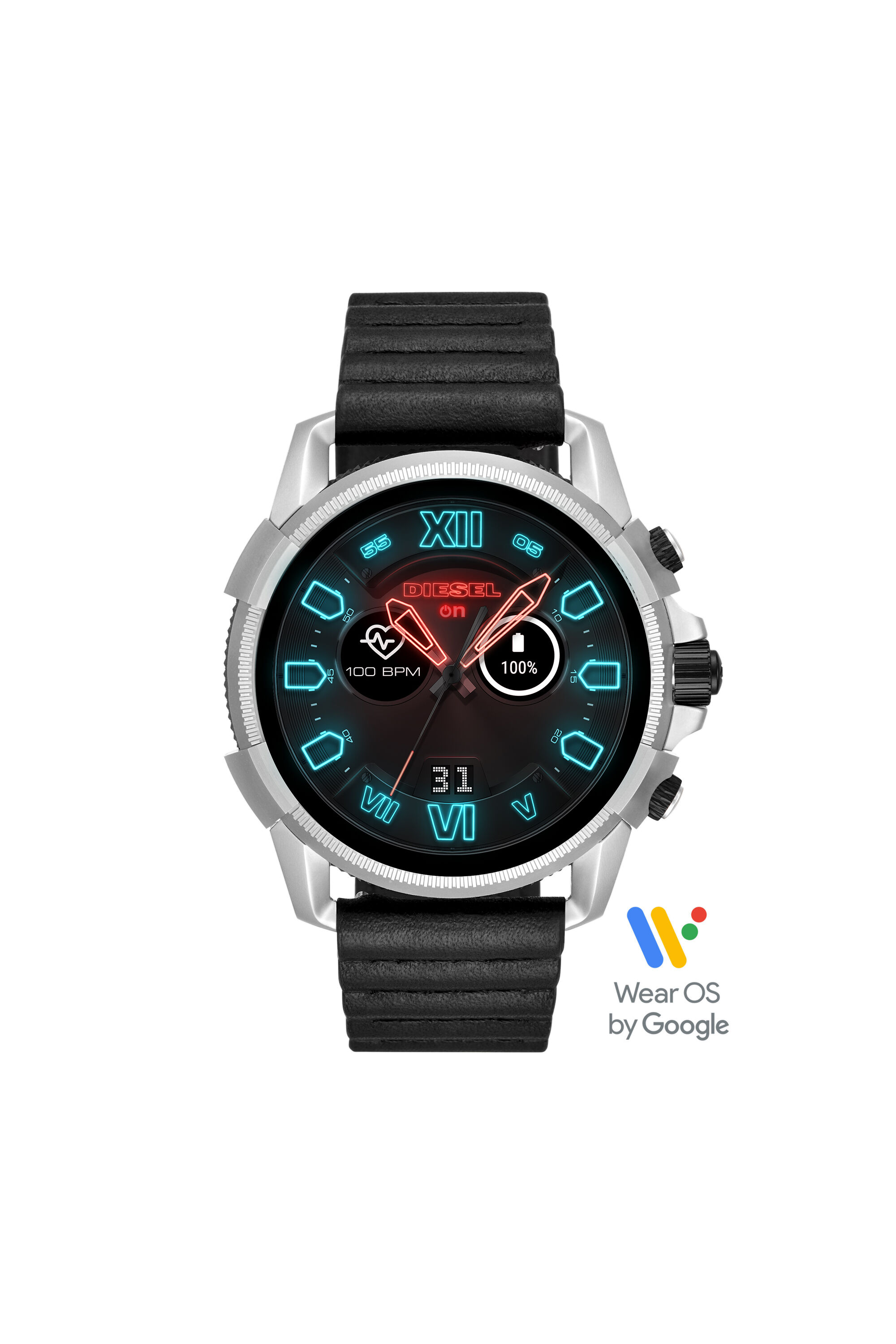 Diesel - DT2008, Male's Full Guard 2.5 smartwatch black leather in ブラック - 1