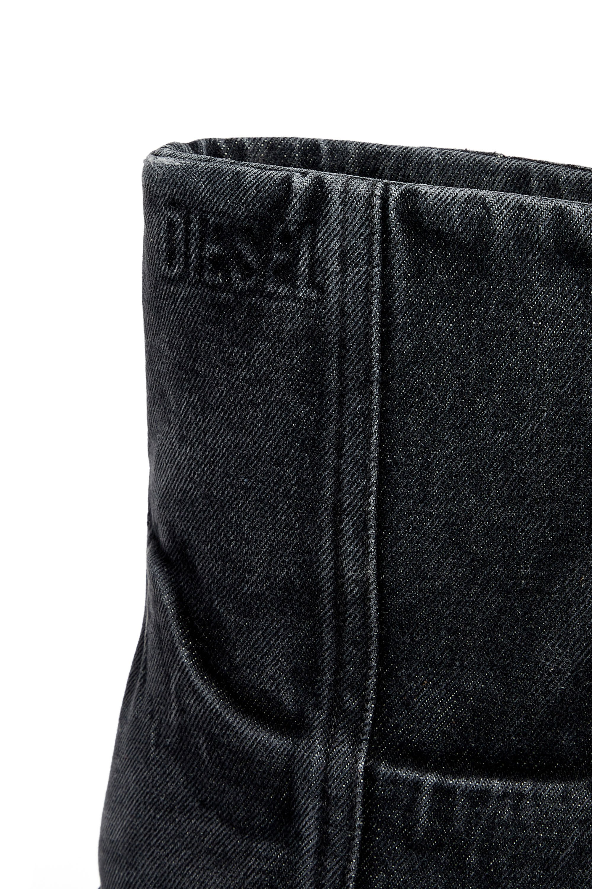 Diesel - D-HAMMER CH MD, Unisex's デニムアンクルブーツ in ブラック - 6