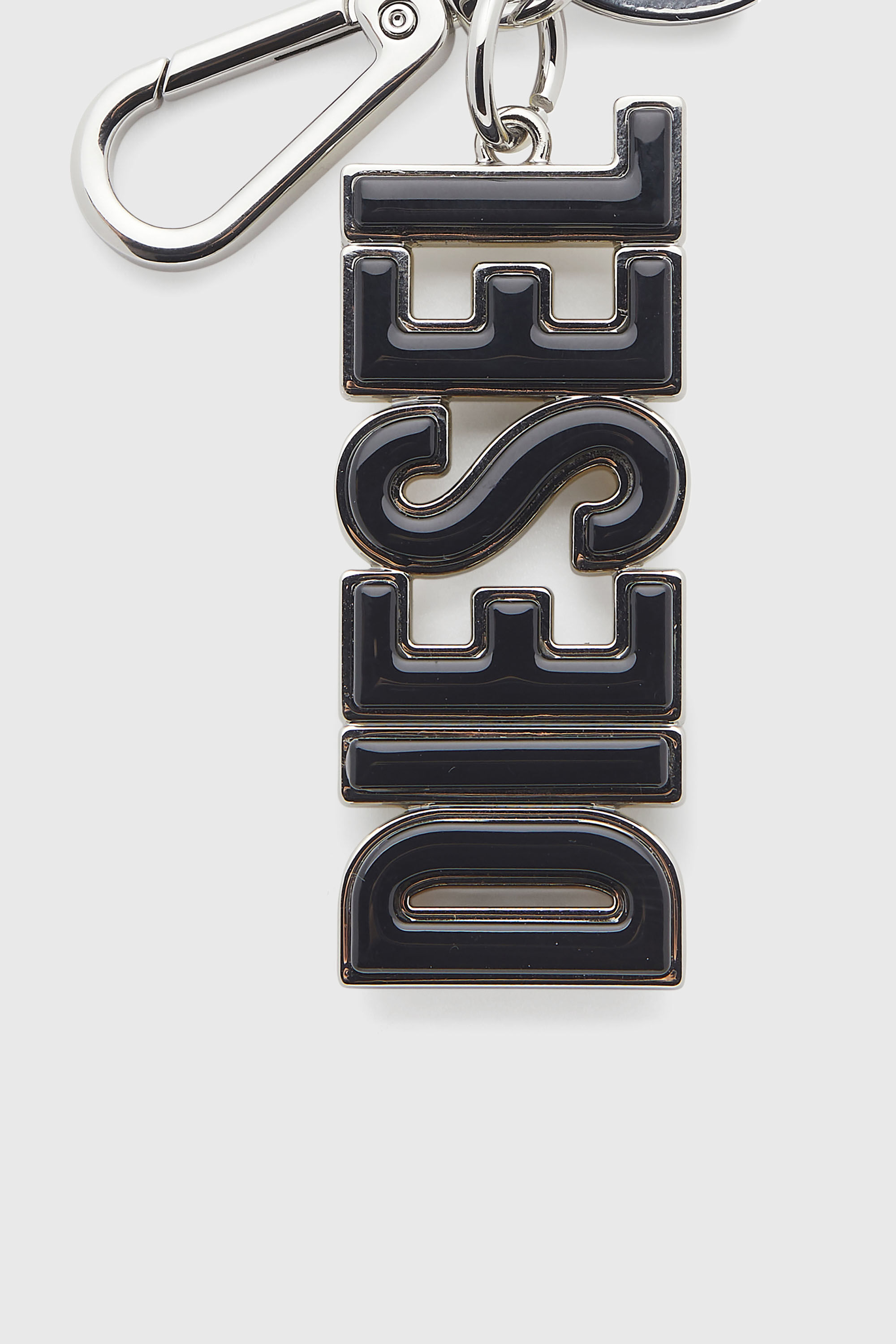 Diesel - DSL 3D KEY RING, Male's キーチャーム in ブラック/イエロー - 3