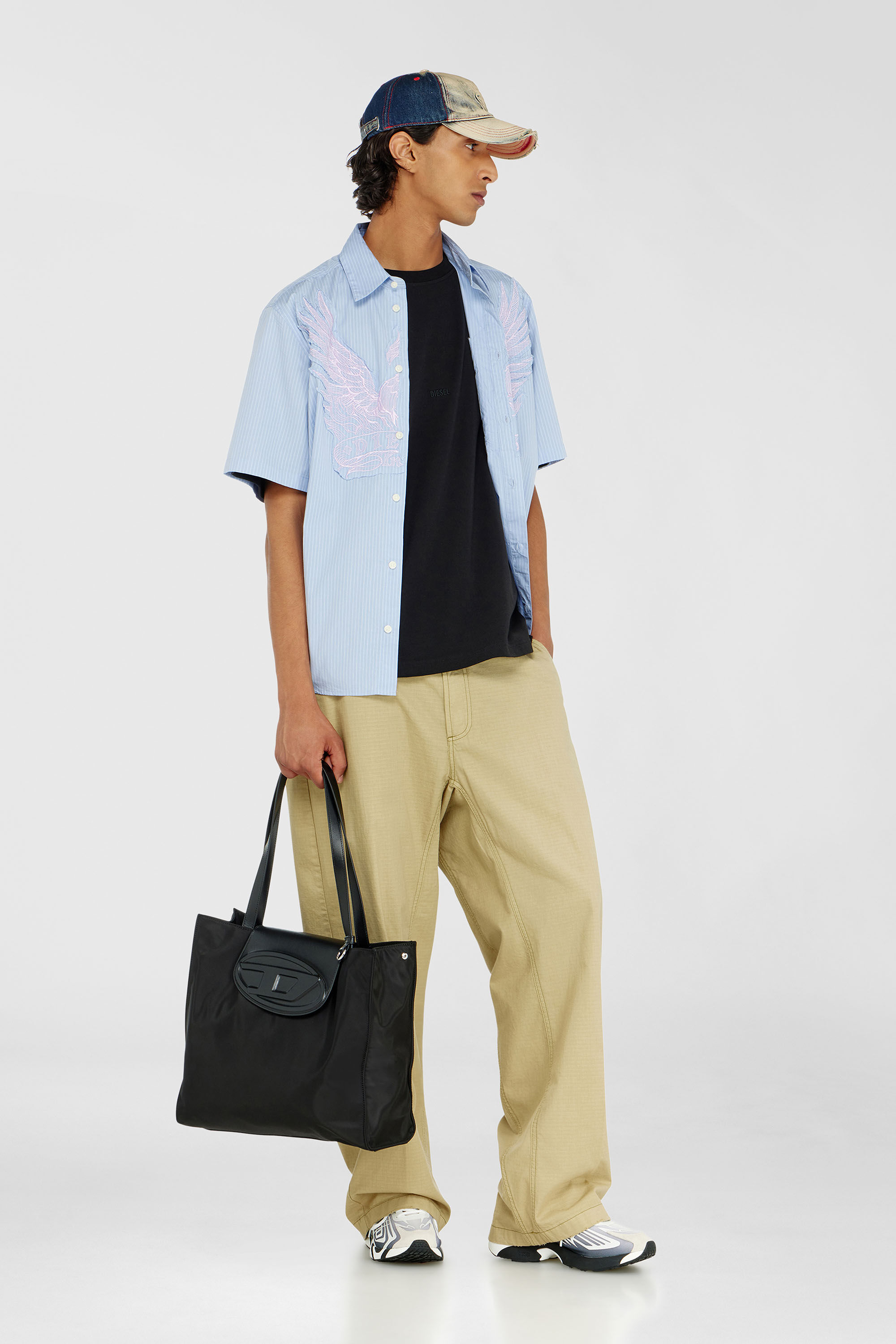 Diesel - T-BOXT-AA16, Male's Tシャツ in ブラック - 1