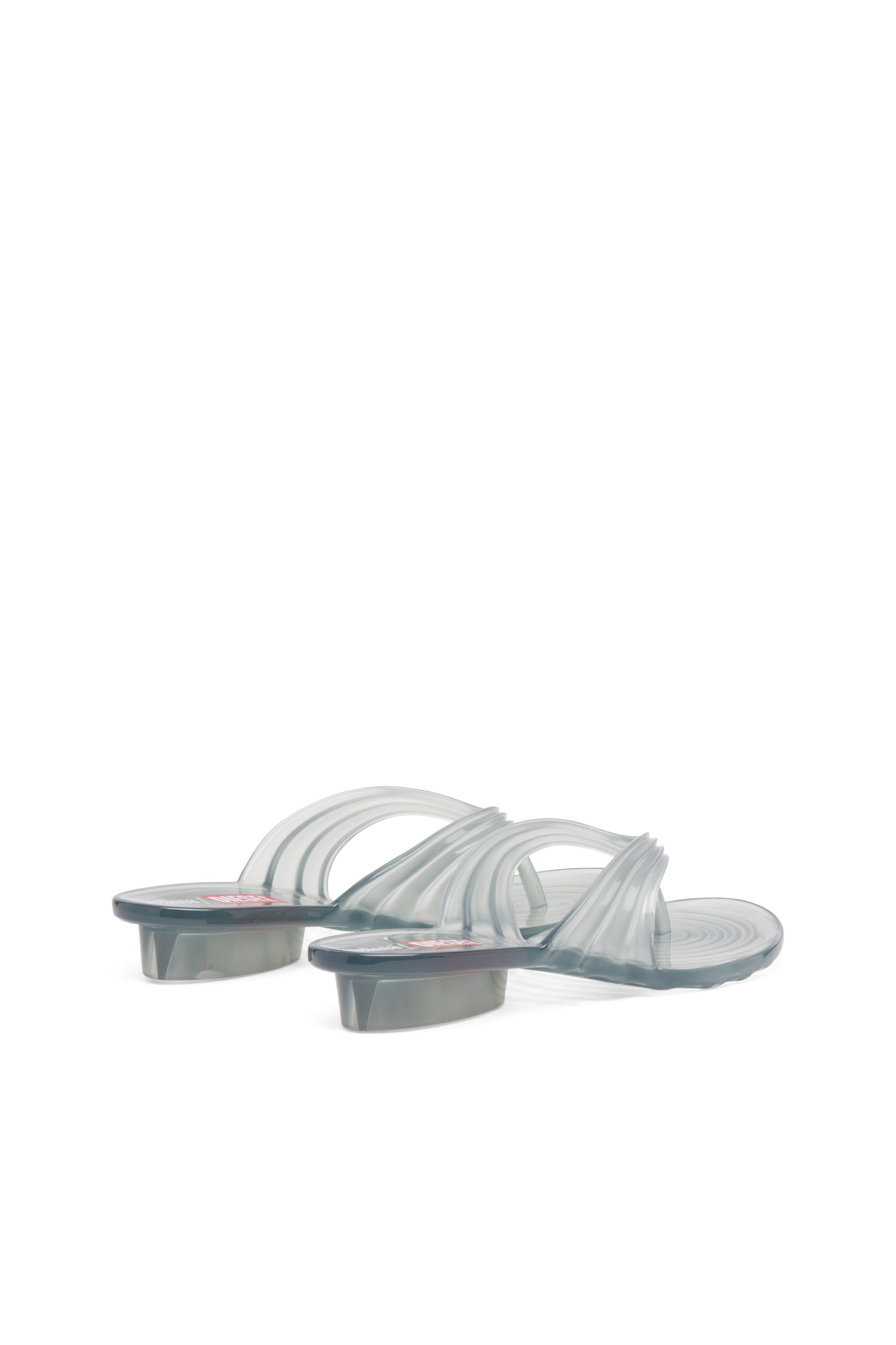 MELISSA QUANTUM THONG Sculptural flip-flops in Melflex®｜グレー