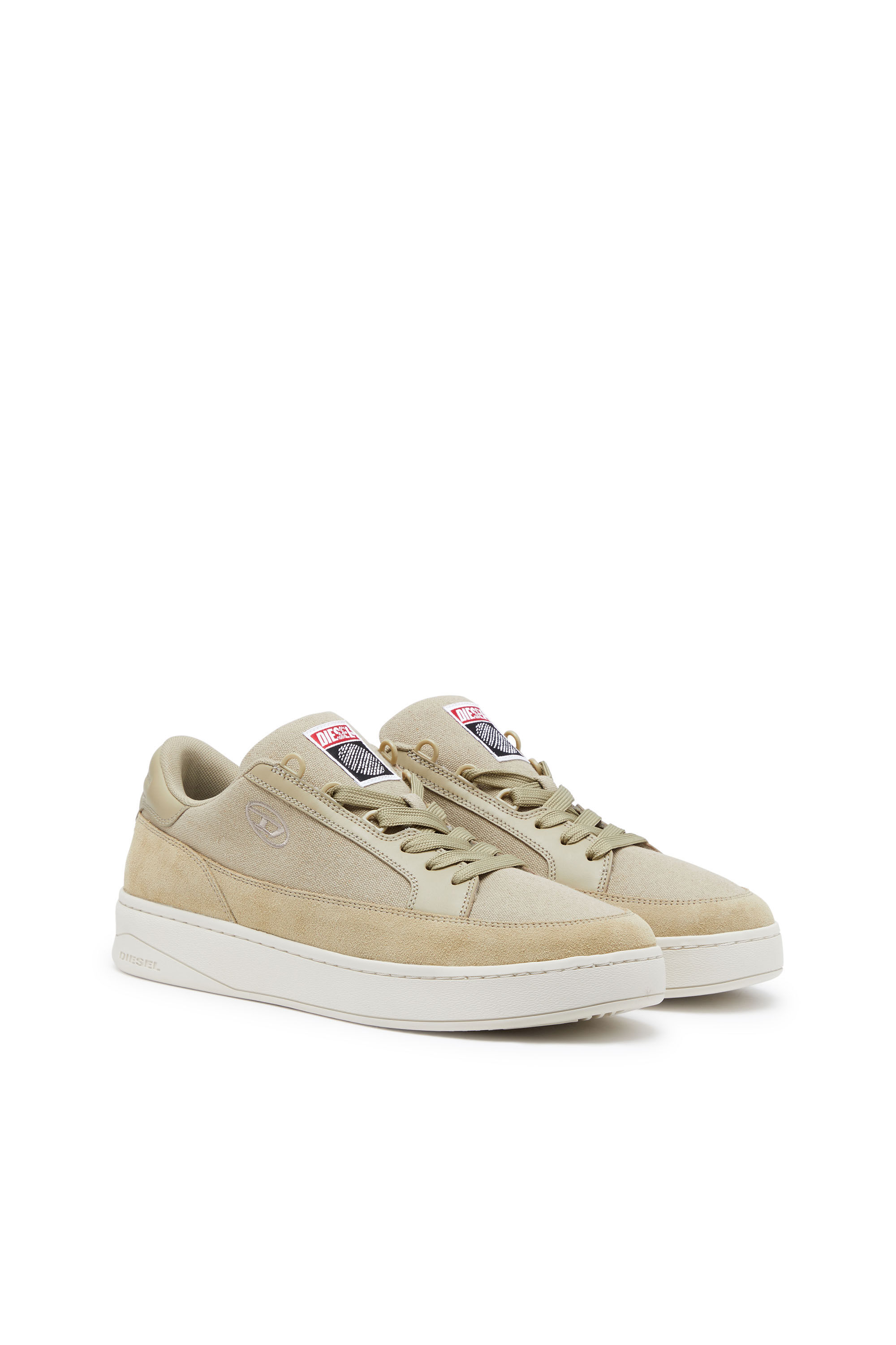 Diesel - S-SINNA LOW X, Male's キャンバス スウェード ローカットスニーカー - S-Sinna Low X in ベージュ - 2