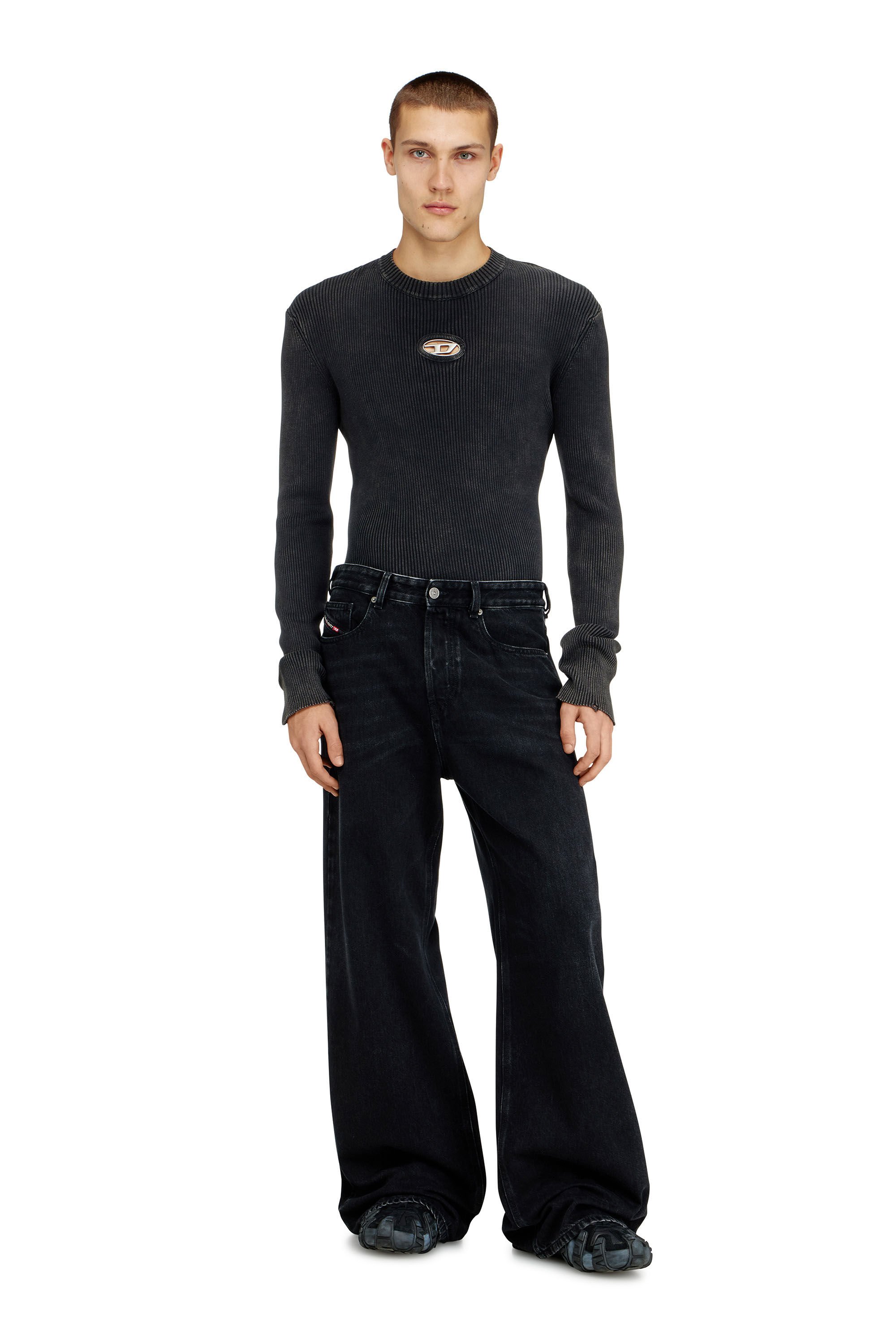 Diesel - Male's Relaxed Jeans D-Rise 09P09, ブラック/ダークグレー - 1