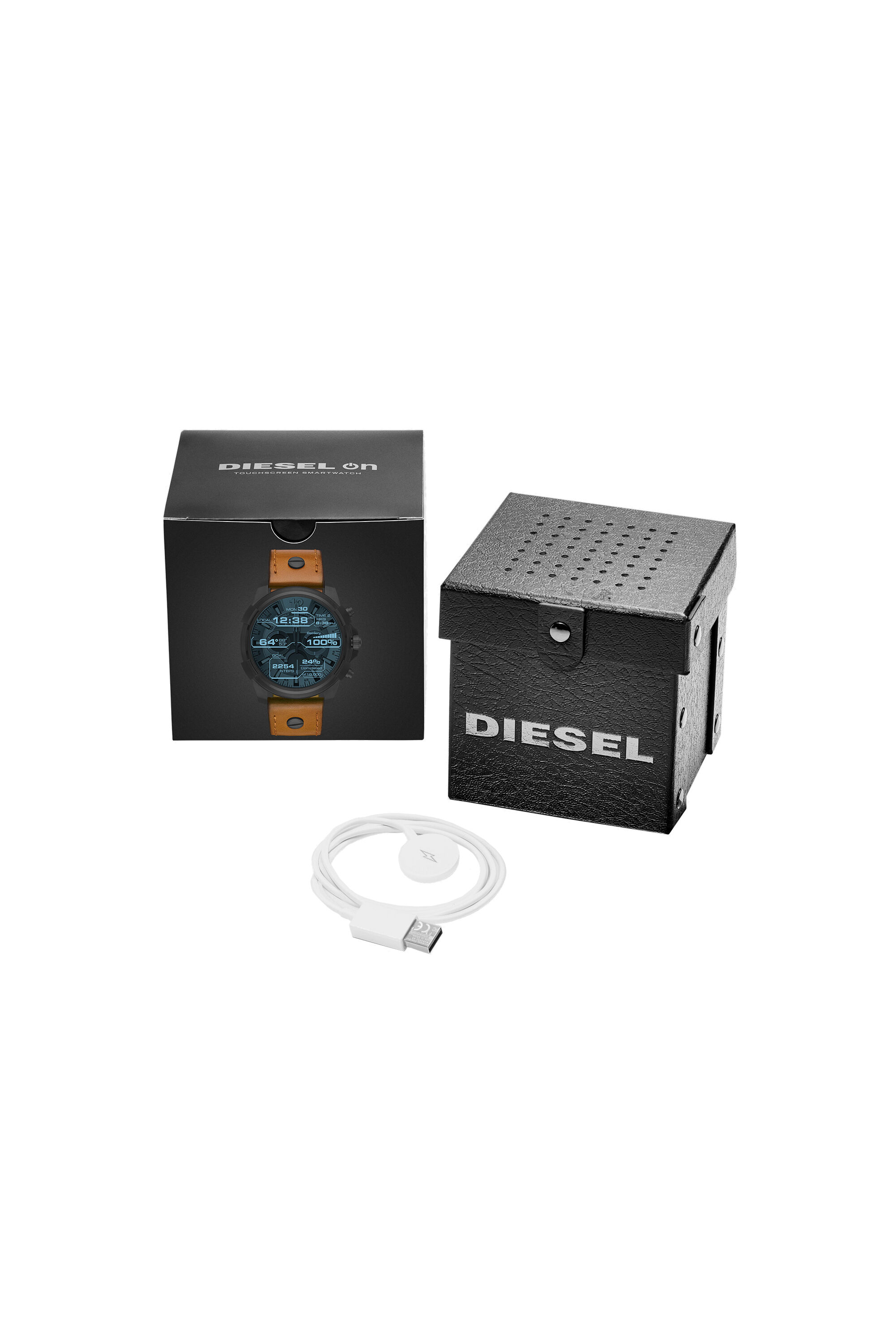 Diesel - DT2002, Male's Brown smartwatch with touchscreen , 48 mm in ブラウン - 5