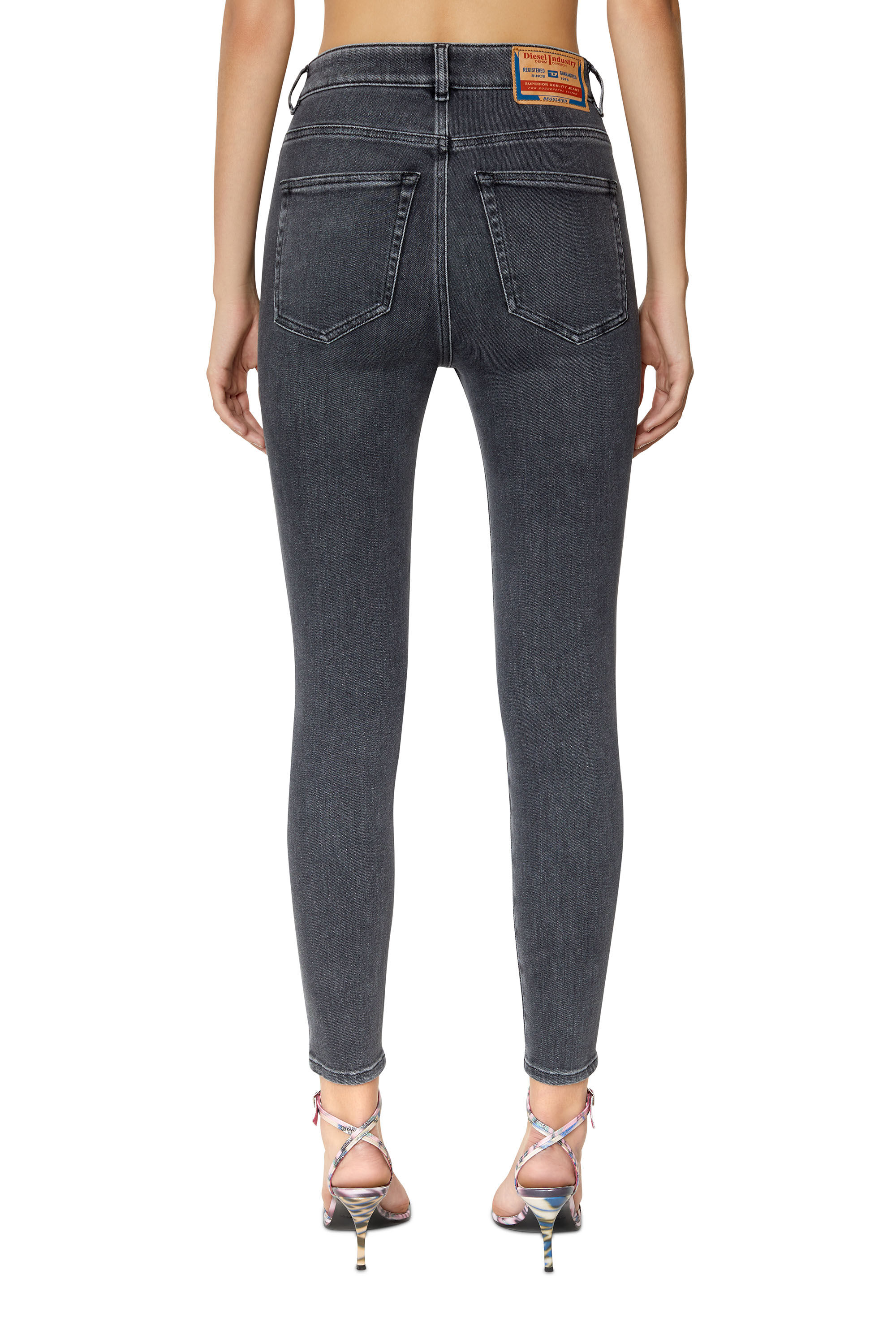 Diesel - Female's Super skinny Jeans 1984 Slandy-High 09D61, ブラック/ダークグレー - 5
