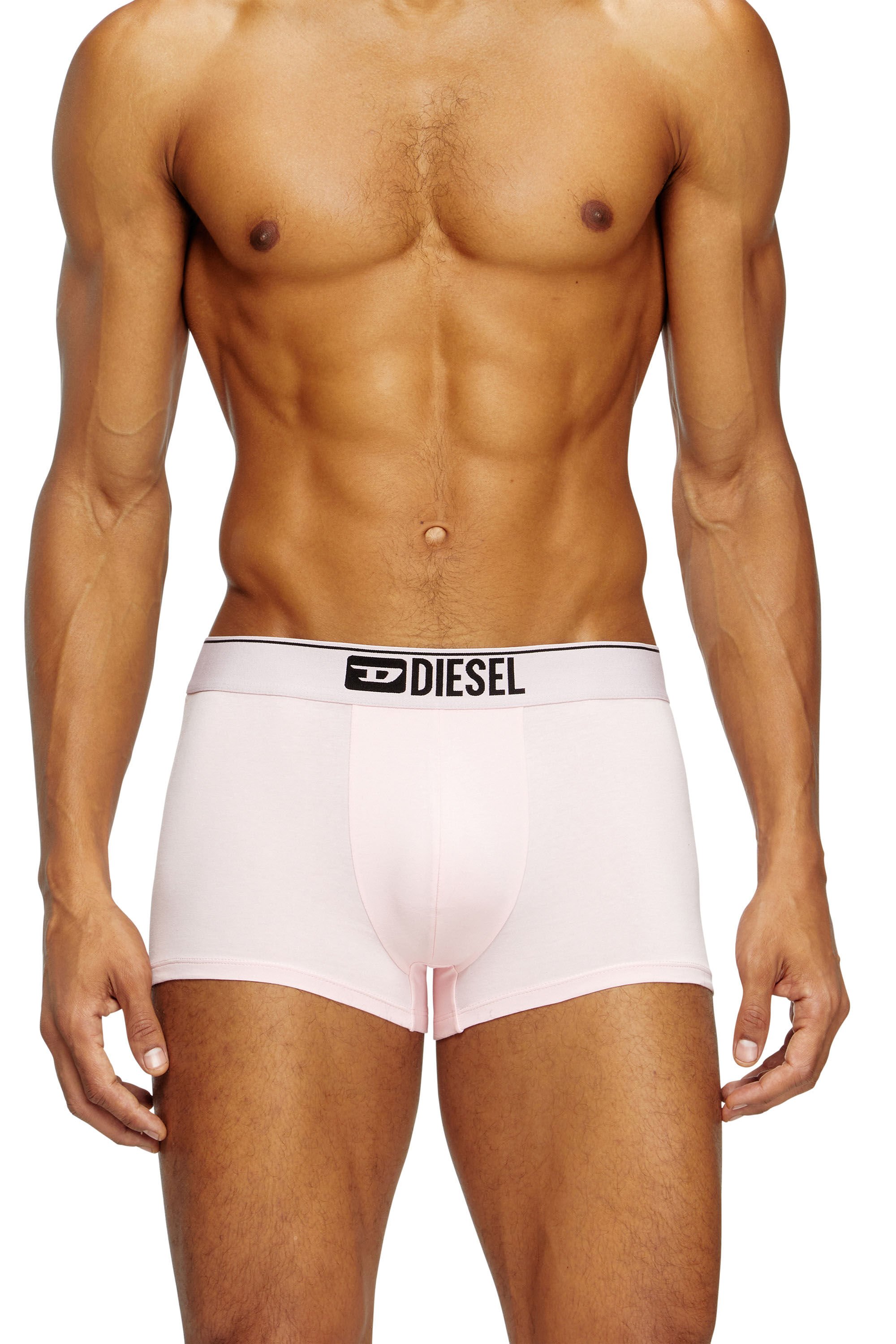 Diesel - DAMIEN-D-BOX-3PACK, Male's 3-pack boxer briefs in stretch cotton in ピンク/ブラック - 3