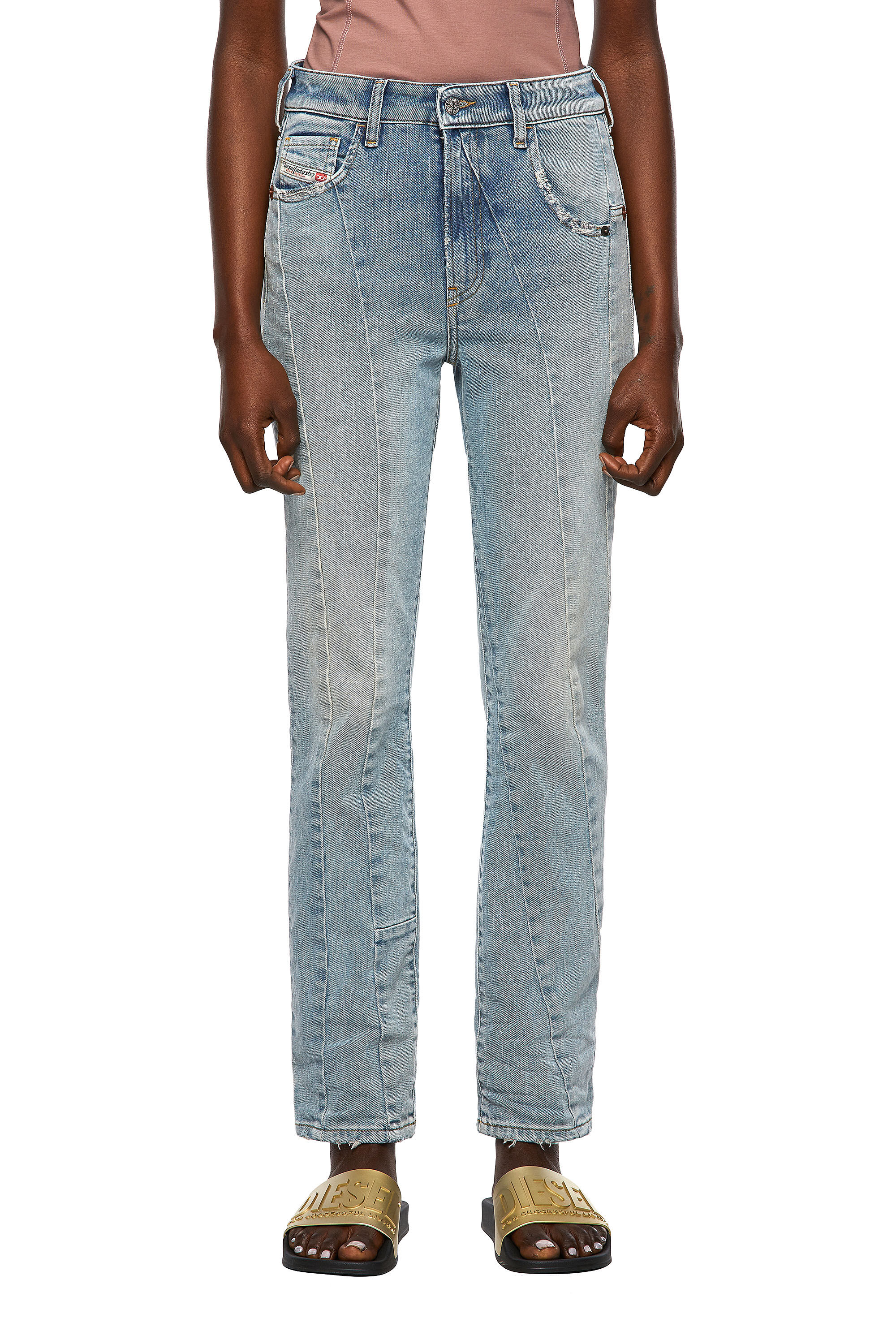 Diesel - D-Joy 09A65 Tapered Jeans, ライトブルー - Image 3