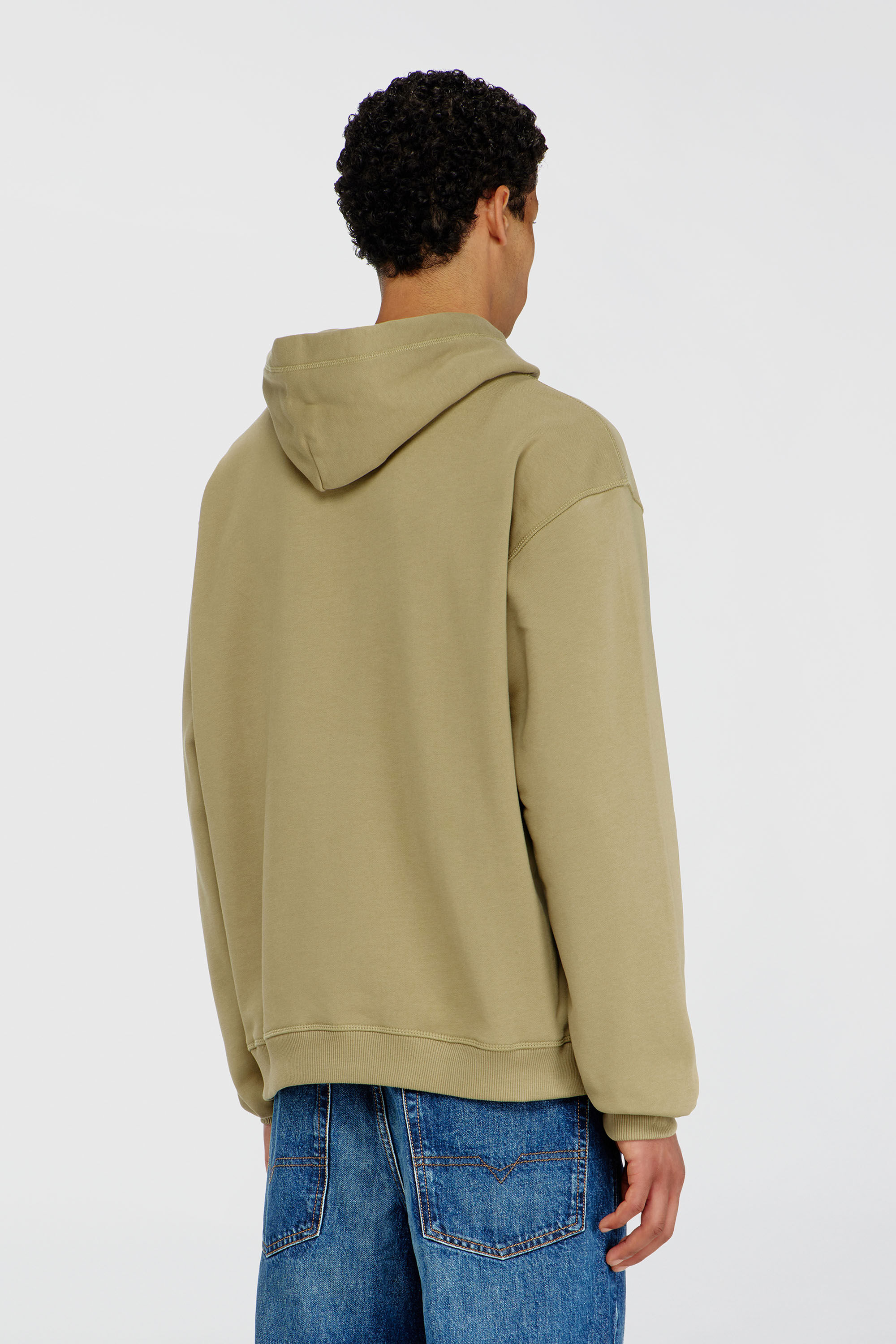 Diesel - S-NORM-HOOD-IOD, Male's プルオーバーパーカー in オリーブグリーン - 4
