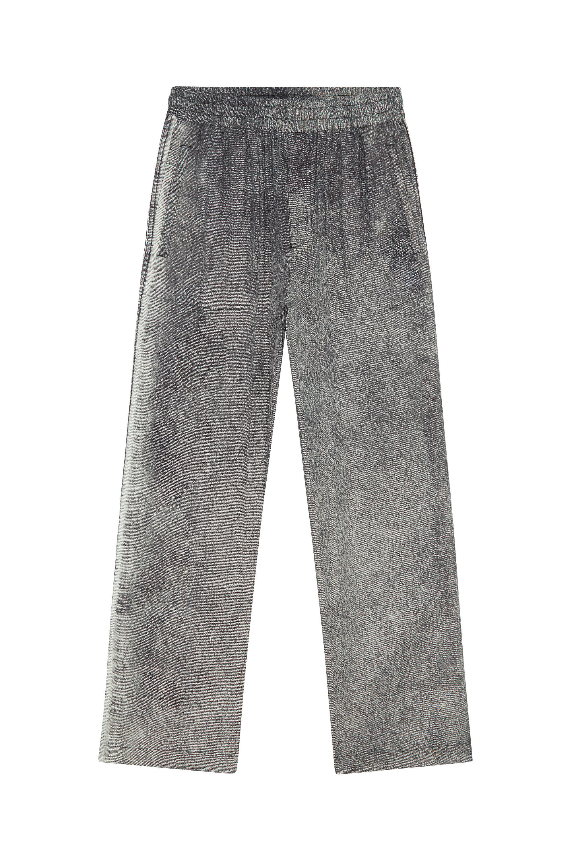 Diesel - P-FERNY-DEN-A, Female's ルーズ パンツ  デニム トロンプルイユ in ダークグレー - 2