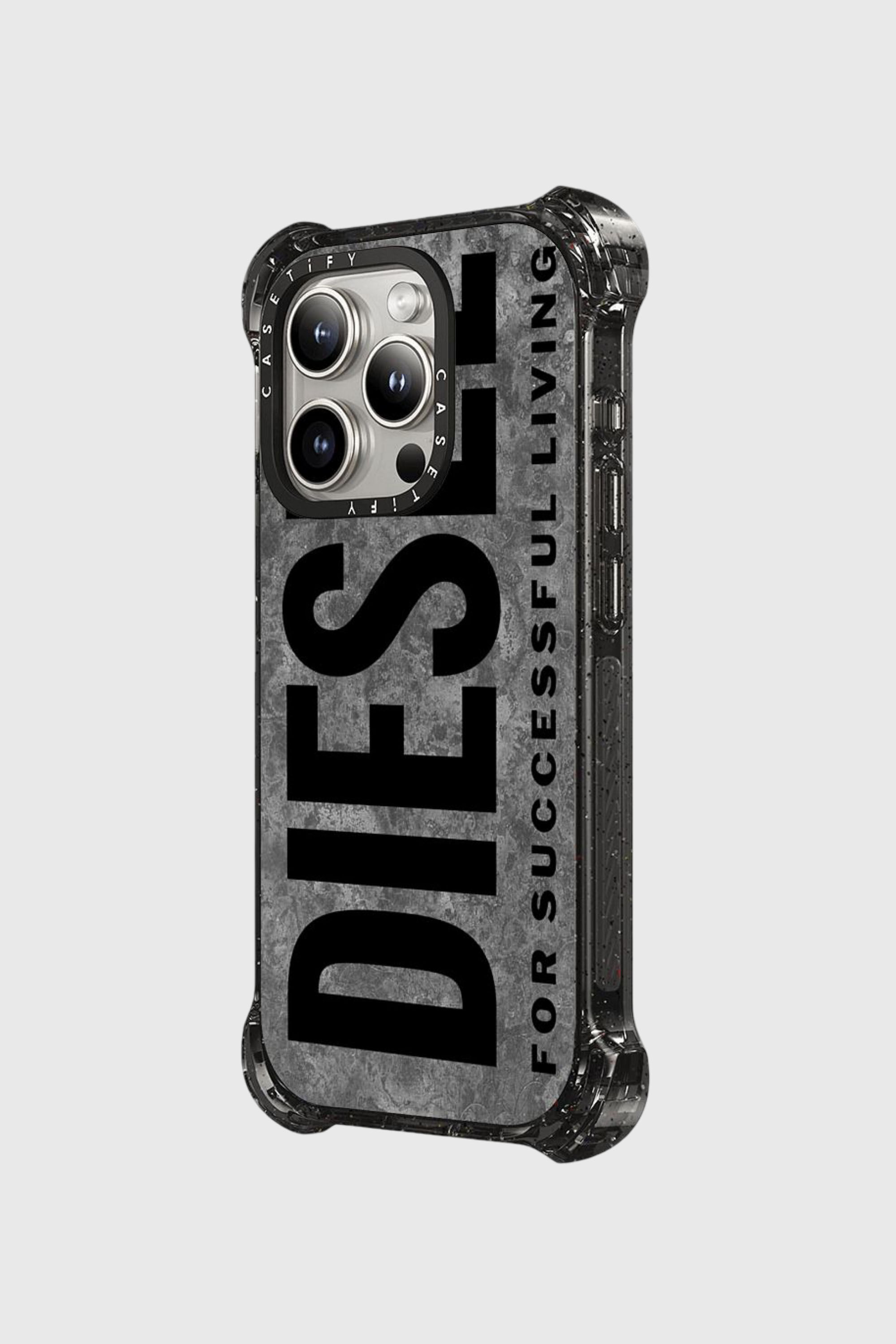 Diesel - 60300 CASETIFY MOULDED CASE, Unisex's IPHONE 15 PRO in グレー/ブラック - 2