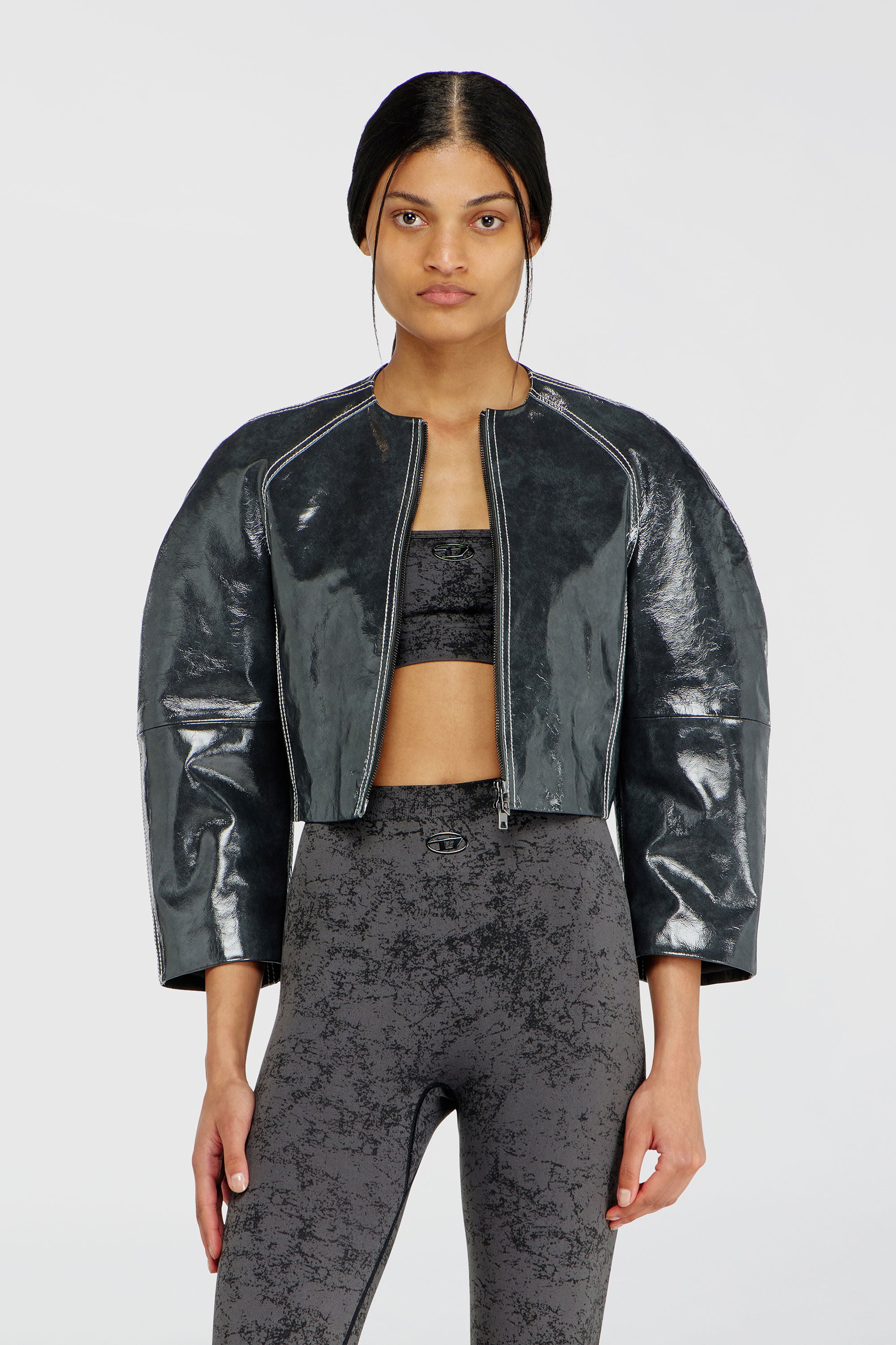Diesel - HELLA-UTLT, Female's スポーツブラ in ダークグレー - 5