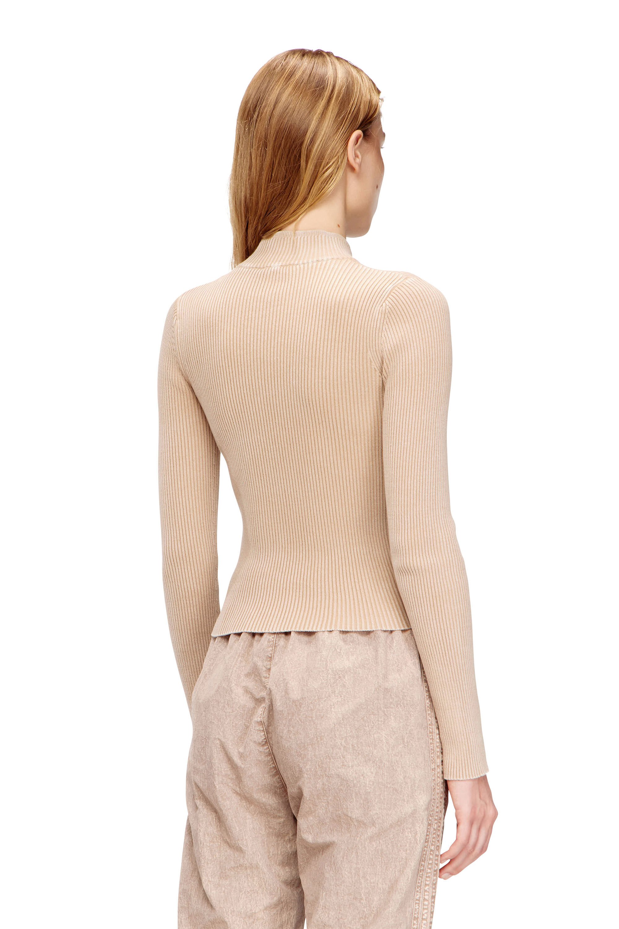 M-MELISSA ジップアップカーディガン｜ベージュ｜ウィメンズ｜DIESEL