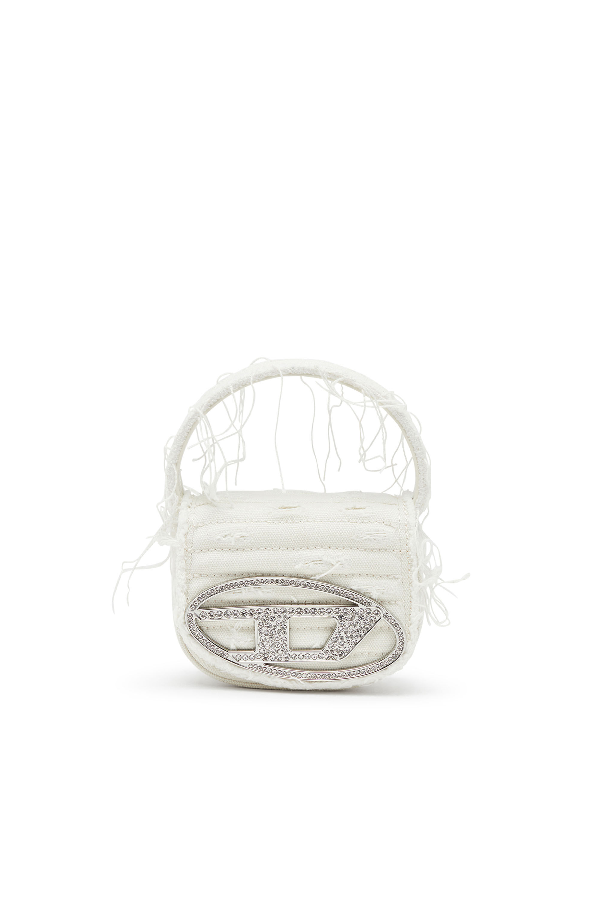 Diesel - 1DR XS, Female's 1DR XS-Iconic mini bag in canvas and leather in ホワイト - 2