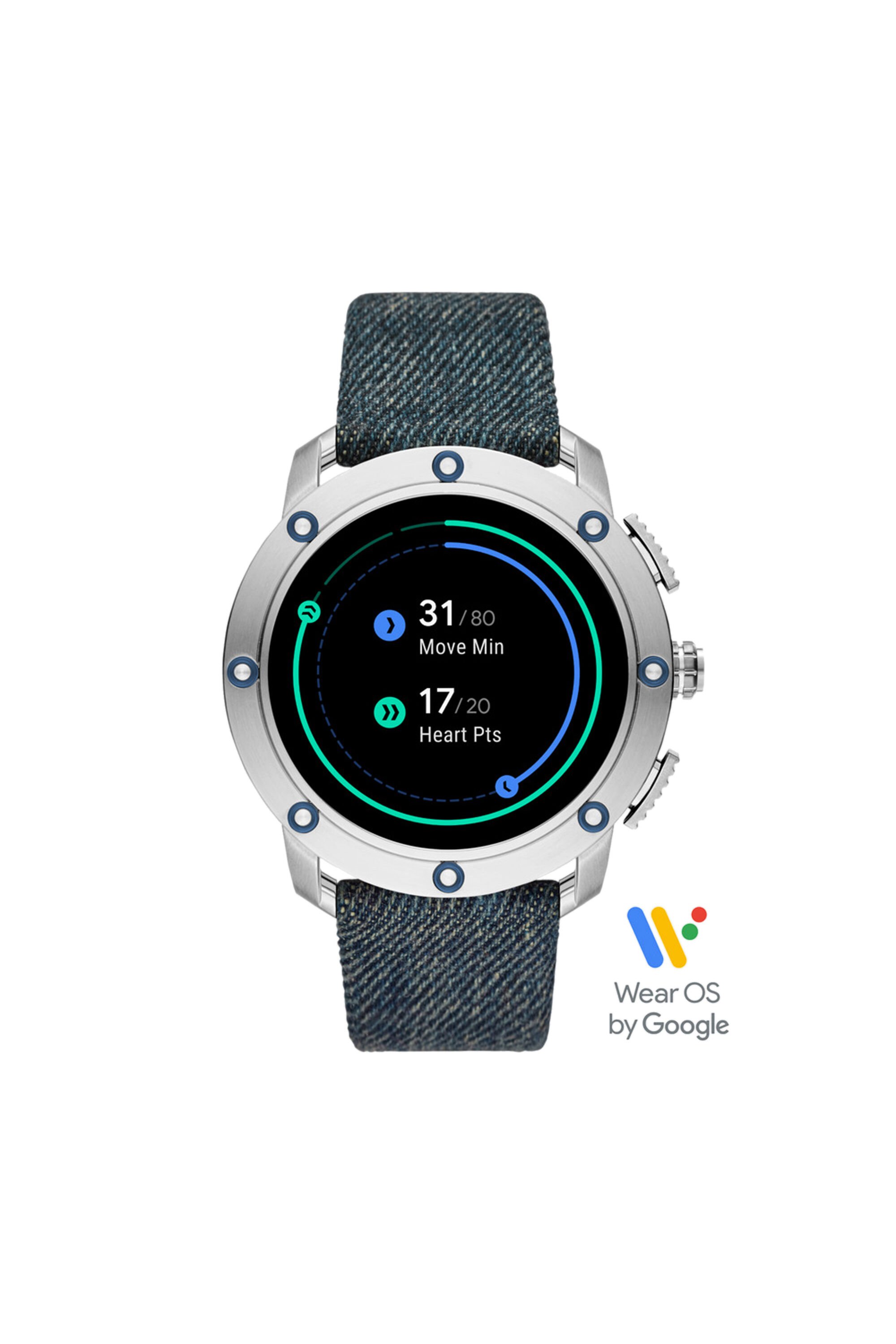 Diesel - DZT2015, Male's Axial Smartwatch - Blue Denim in ブルージーンズ - 5