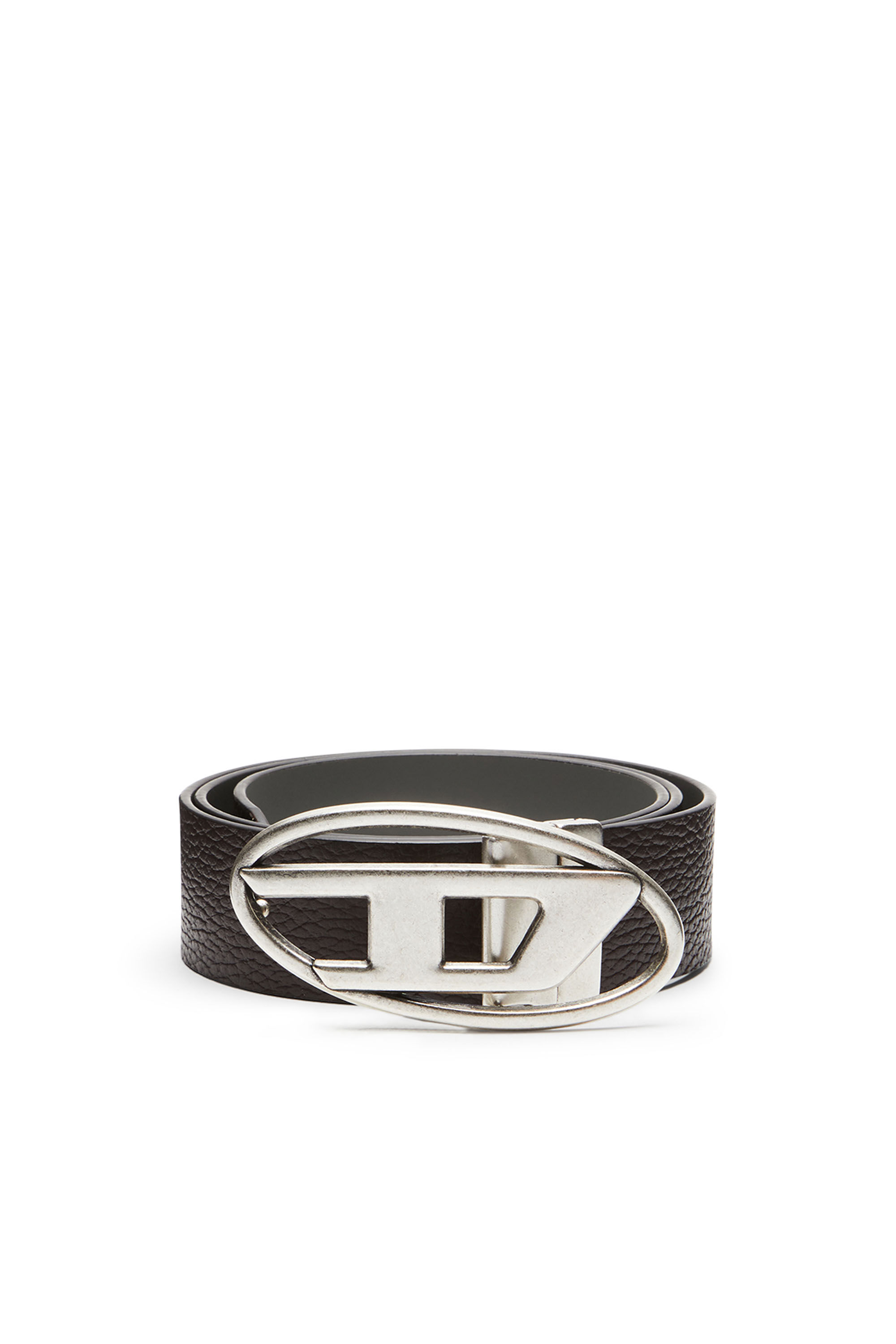 Diesel - B-1DR REV II, Male's Reversible leather belt in ダークブラウン - 1