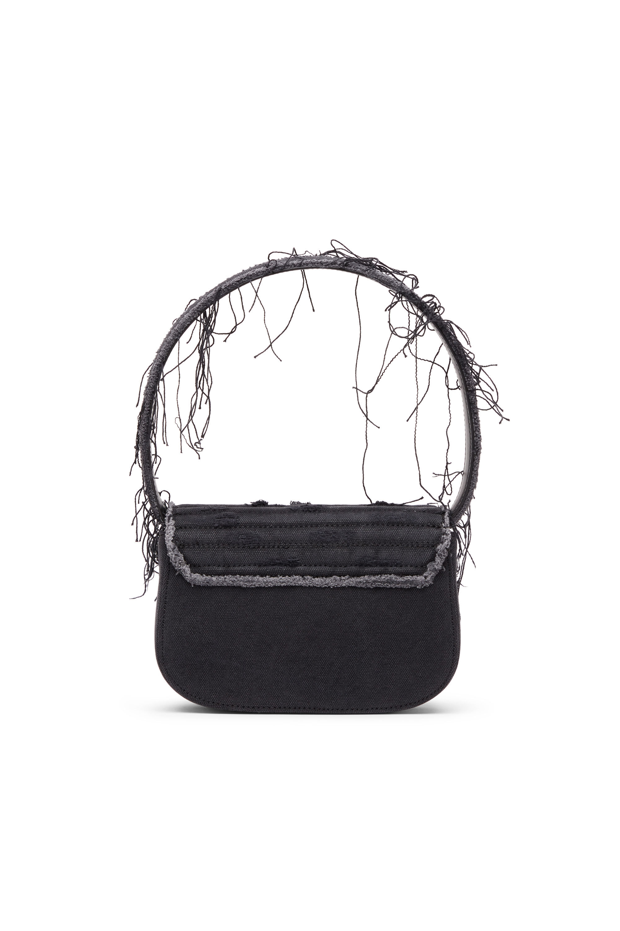 Diesel - 1DR, Female's 1DR-Iconic shoulder bag in canvas and leather in ブラック - 3