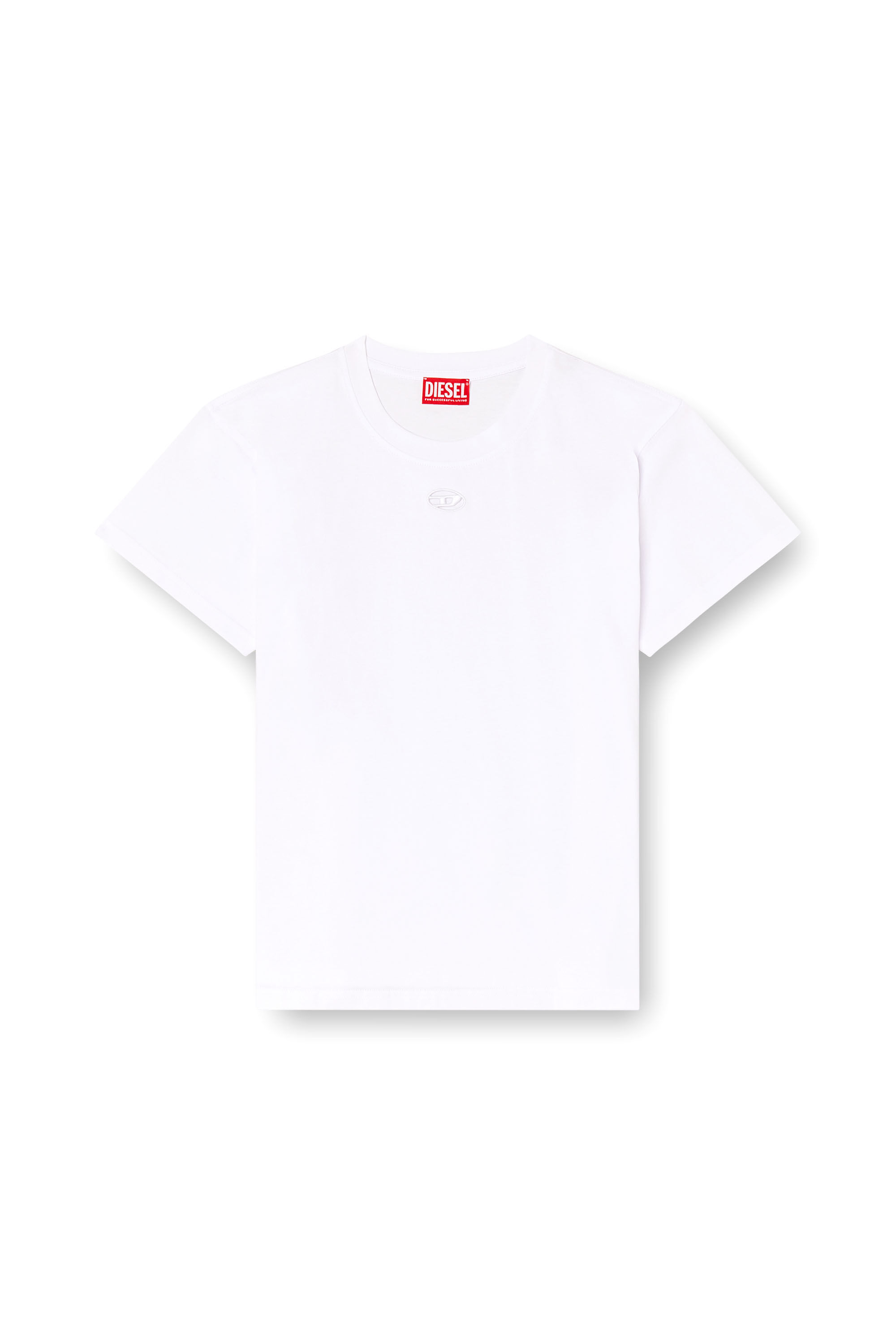 Diesel - T-MAREY, Female's T-shirt with small Oval D in ホワイト - 2