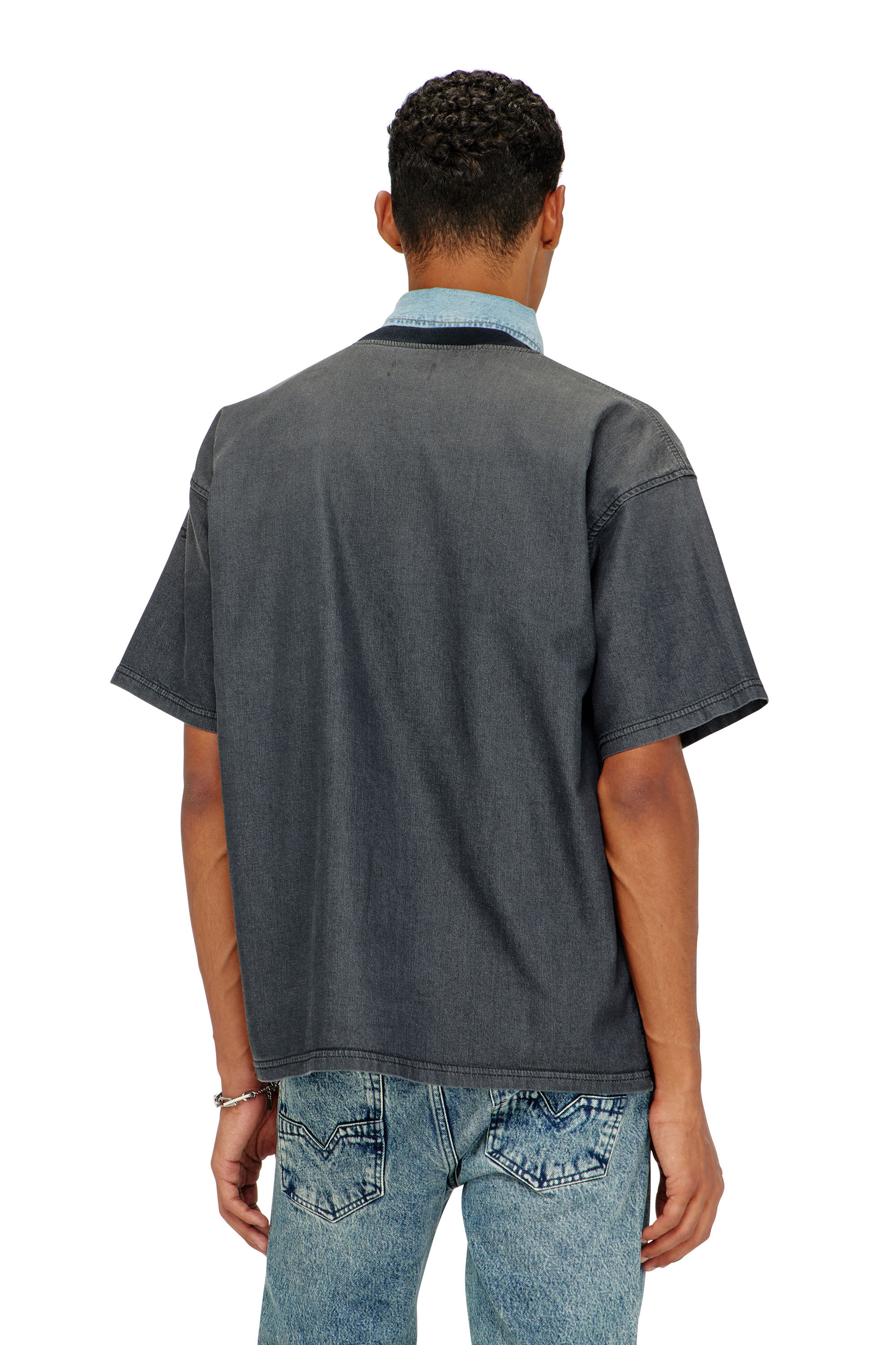 Diesel - D-BOX JOGG, Male's ジョグ トップ in グレー - 4
