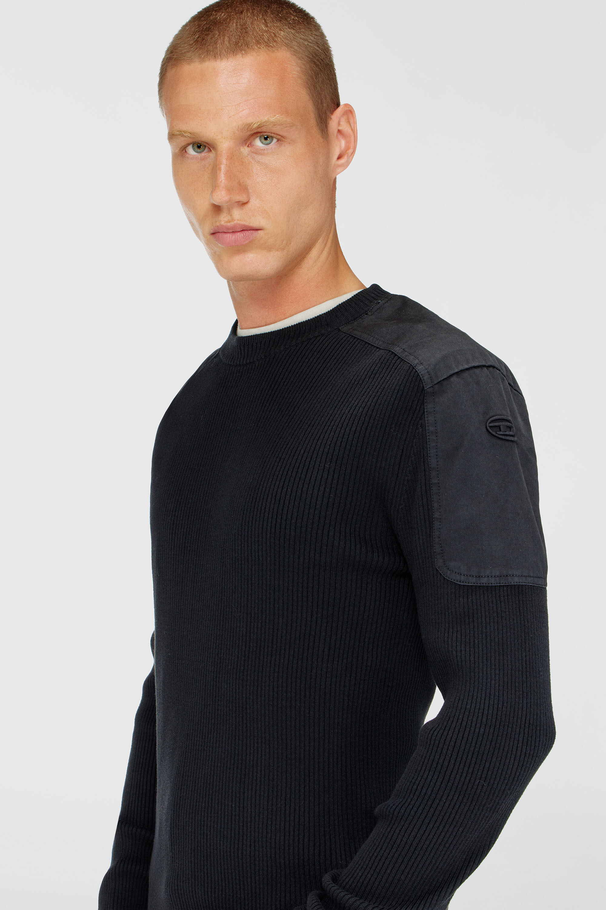 Diesel - K-MARTIN, Male's プルオーバーニット in ブラック - 4