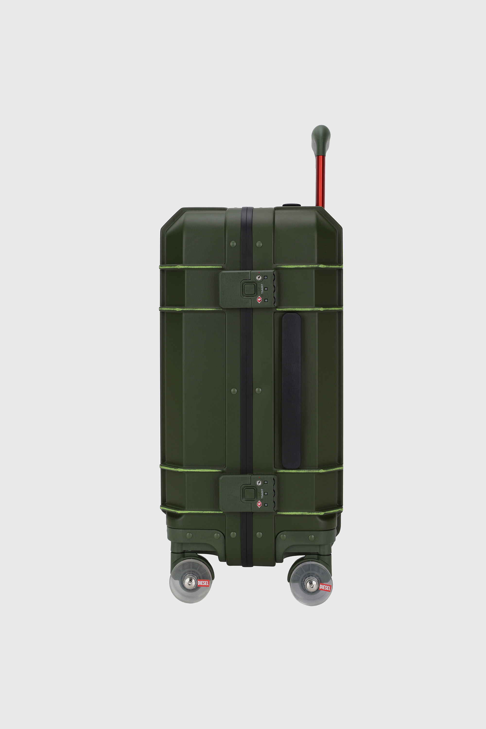 Diesel - DIESEL PC STRONG IMAGE TROLLEY- DSL003, Unisex's Rugged suitcase size S in ミリタリーグリーン - 3