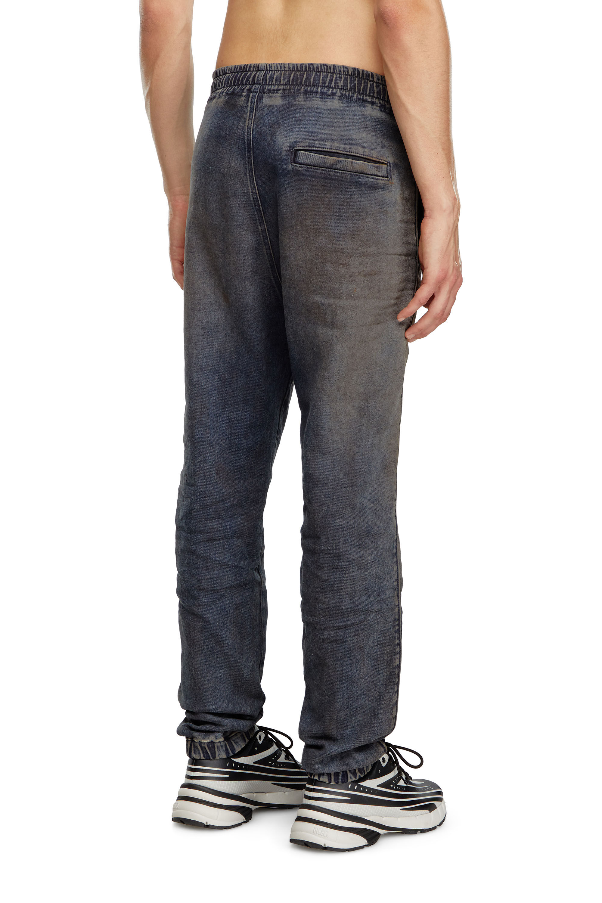 Diesel - Male's Tapered D-Lab Track Denim 068LV, ダークブルー - 5