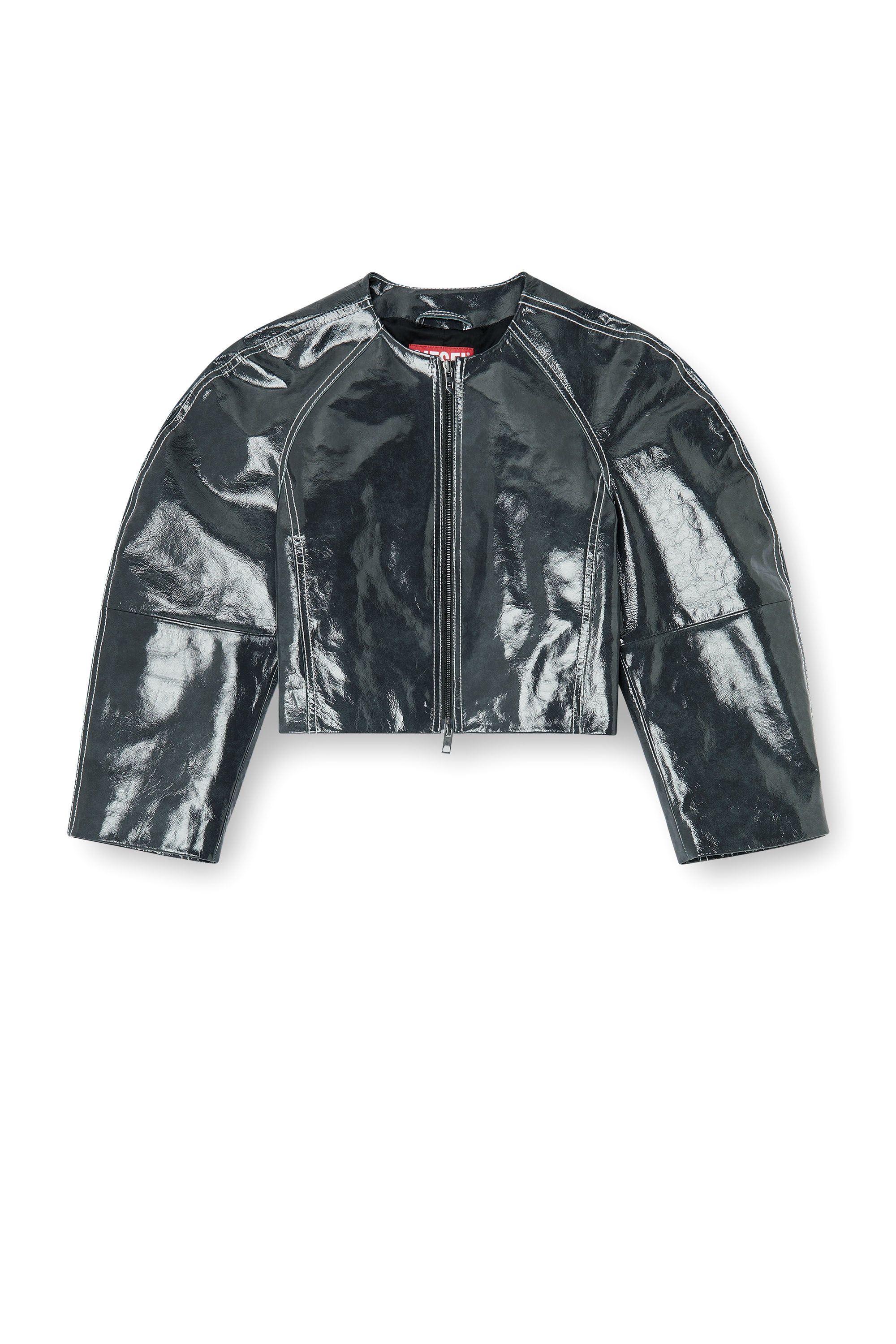 Diesel - L-ANDON, Female's レザージャケット in ダークグレー - 2