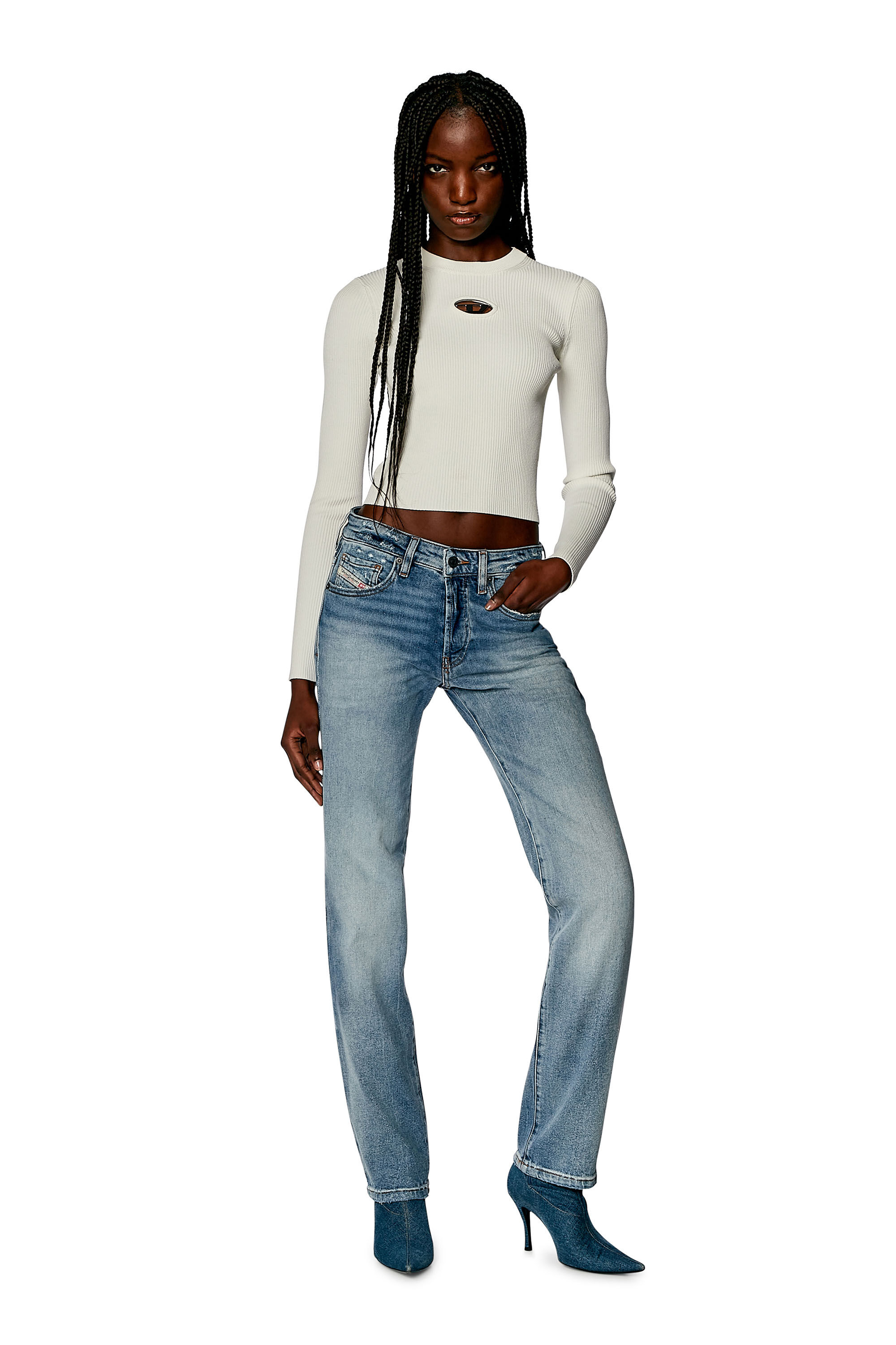 Diesel - Female's Regular Jeans 1989 D-Mine 0PFAR, ライトブルー - 1