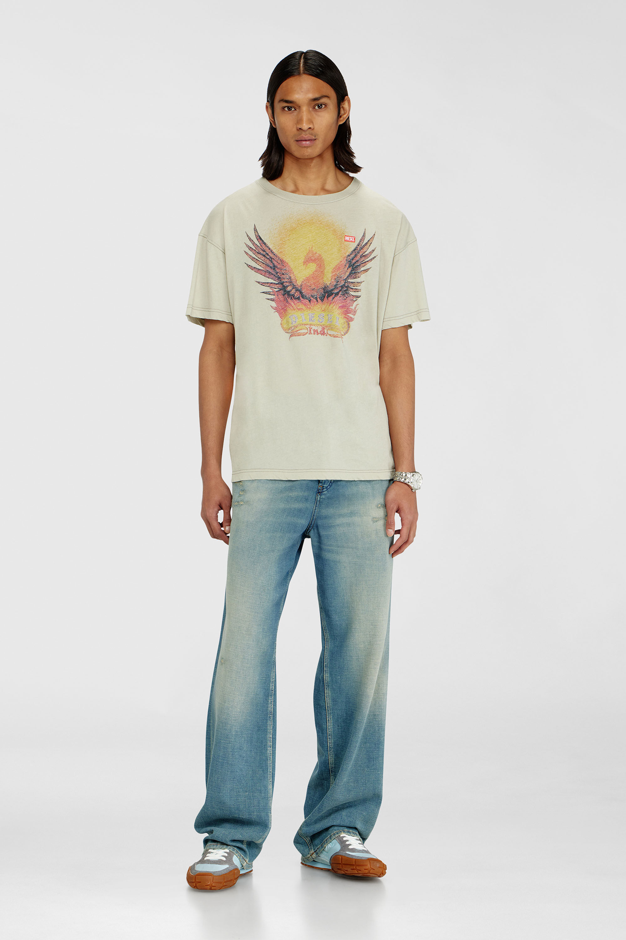 T-NORM-AA1 Tシャツ｜ベージュ｜メンズ｜DIESEL