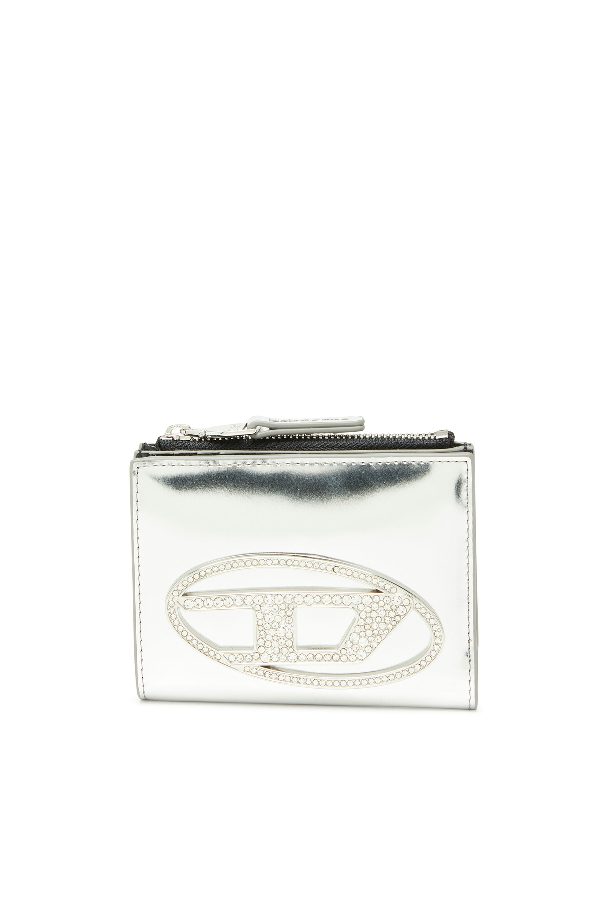 Diesel - 1DR BI FOLD ZIP II, Female's 二つ折りウォレット in シルバー - 1