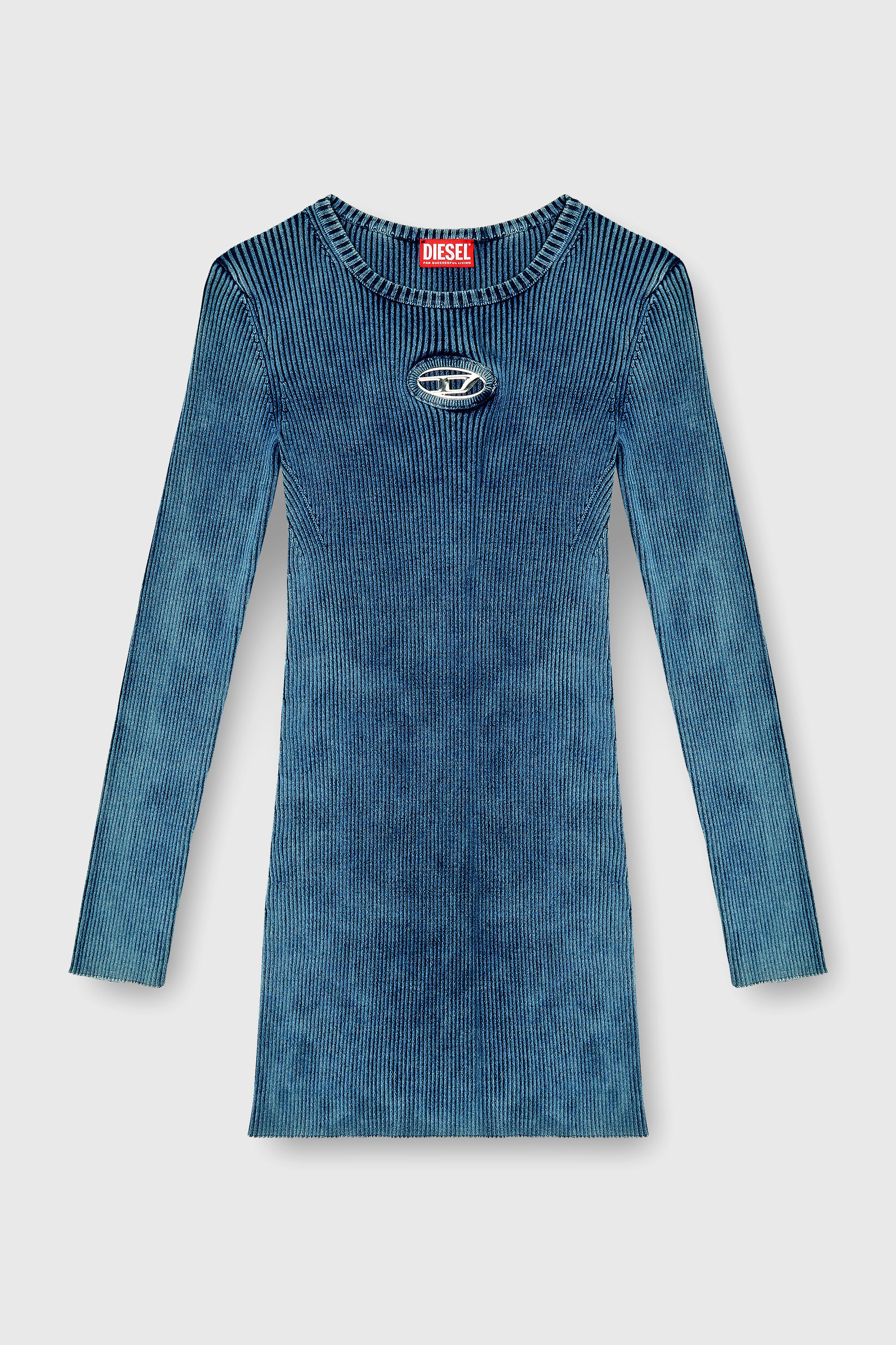 Diesel - M-ANCHORAGE-LS, Female's ニットドレス in ブルー - 2