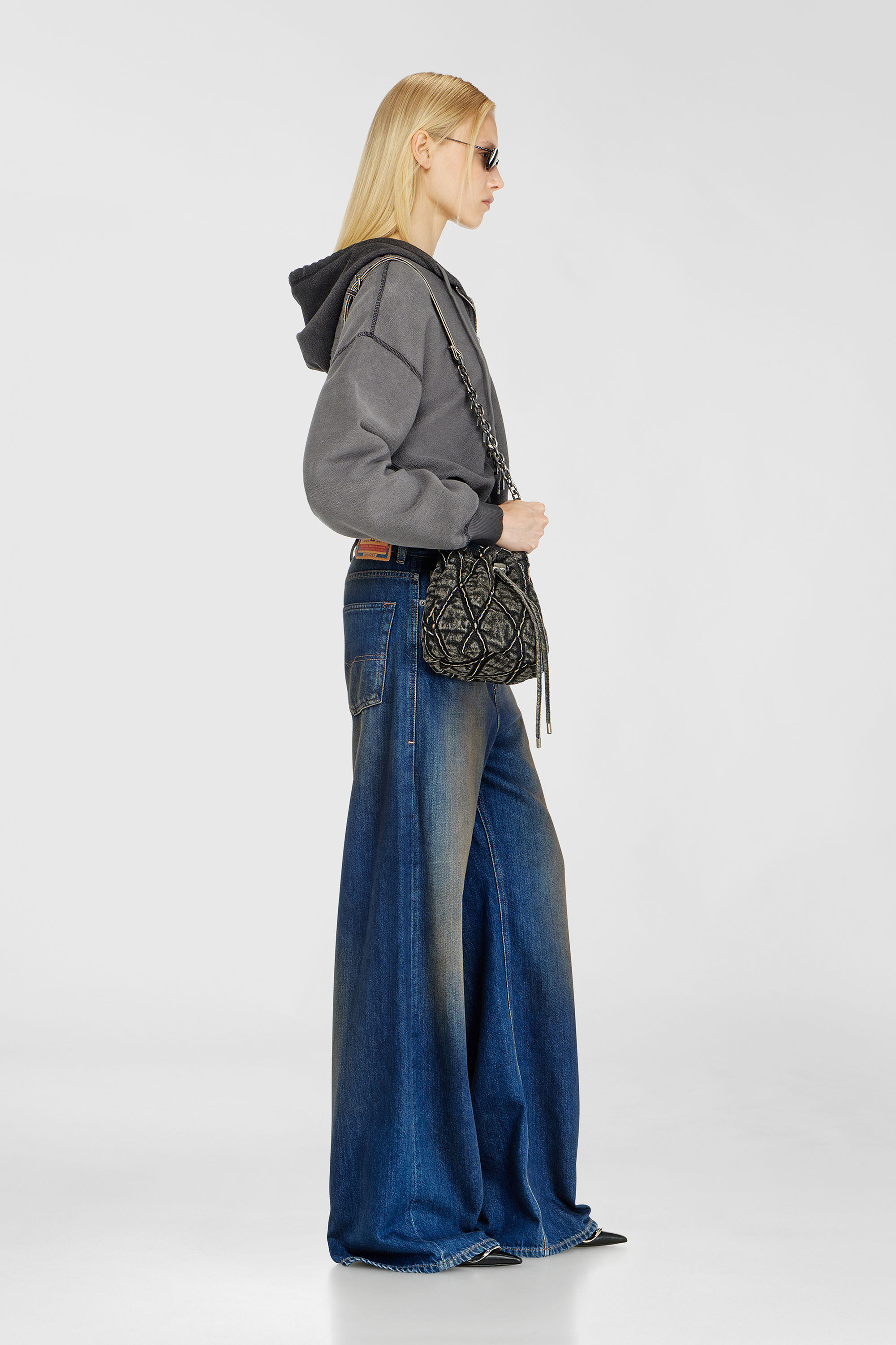 Diesel - Female's Relaxed Jeans 1996 D-Sire 09P47, ダークブルー - 2
